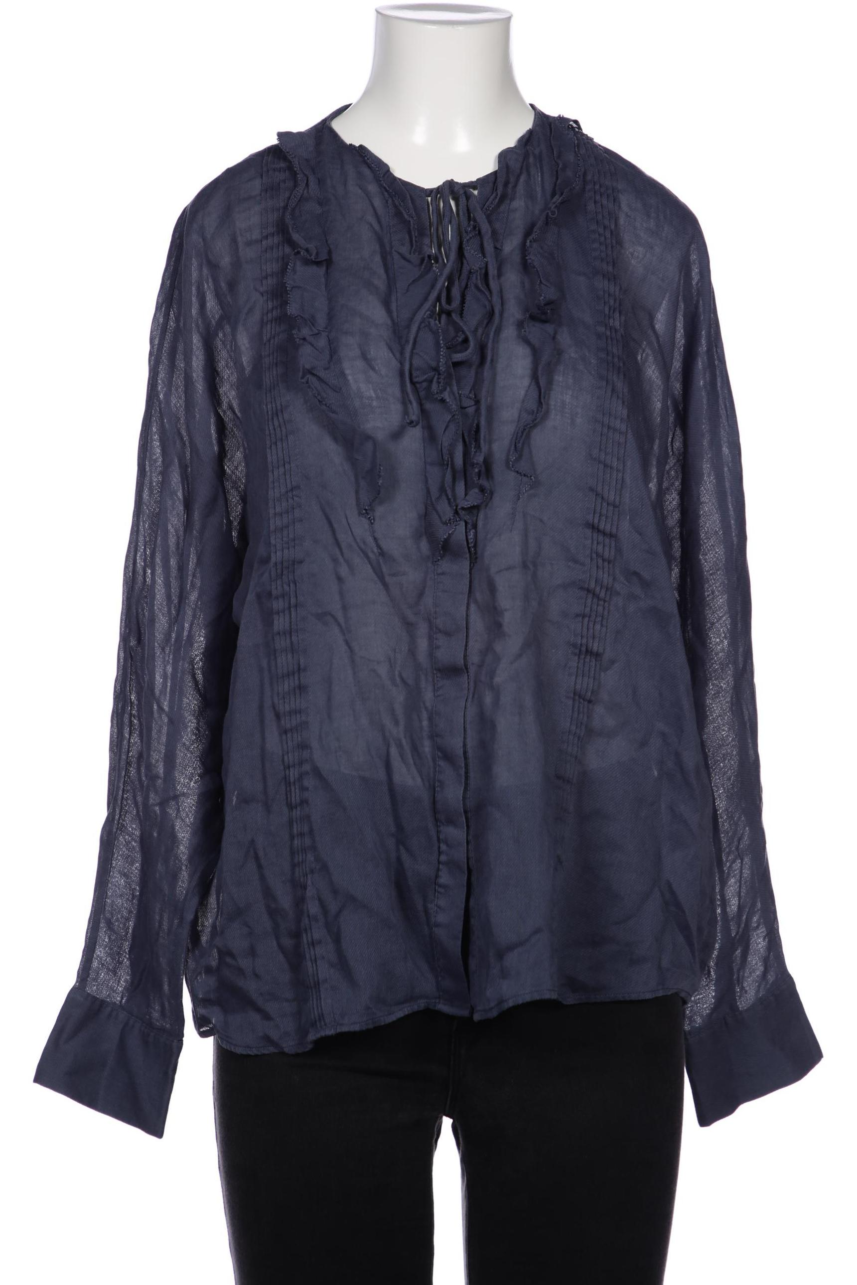 

Massimo Dutti Damen Bluse, marineblau, Gr. 36