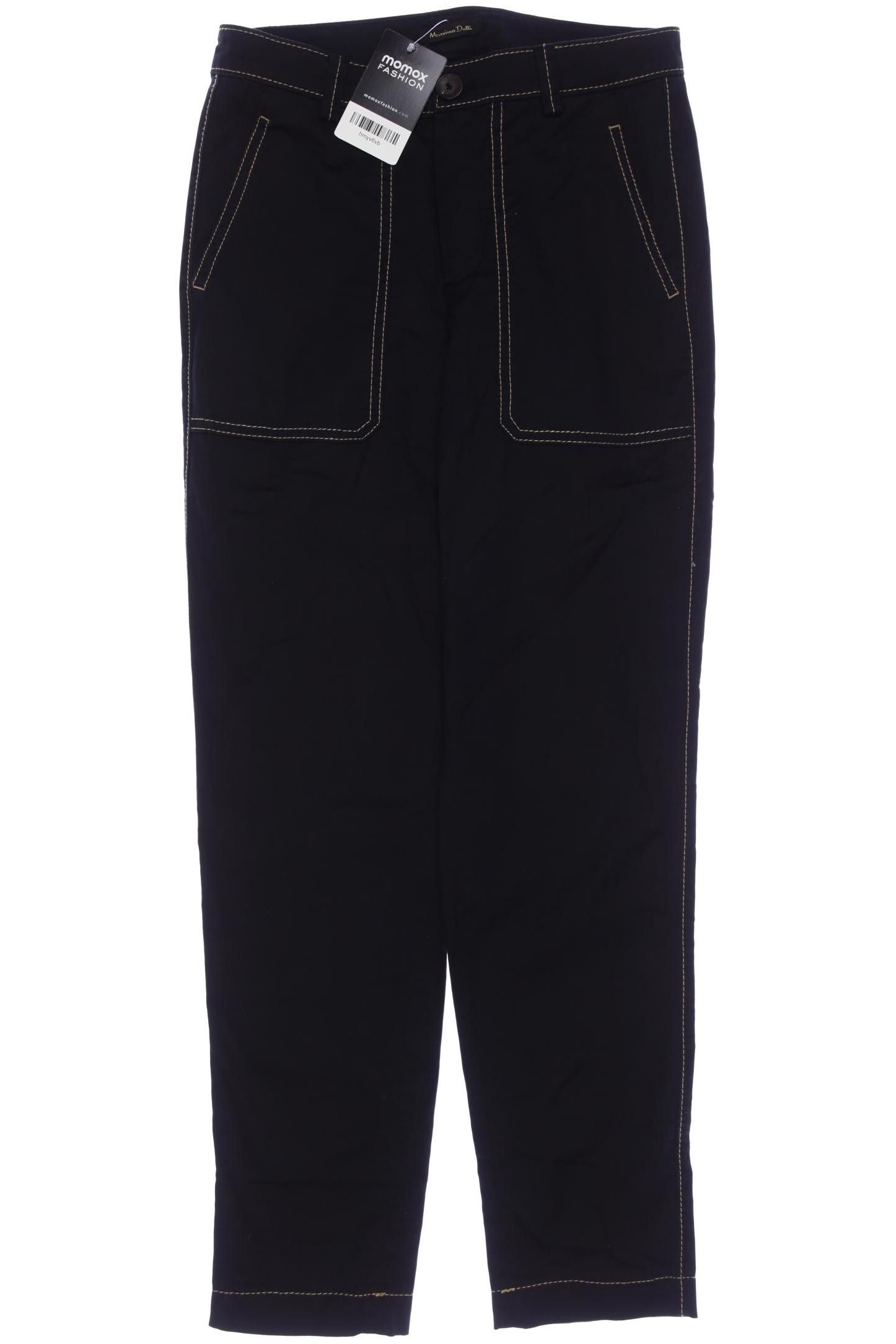 

Massimo Dutti Damen Stoffhose, schwarz, Gr. 34