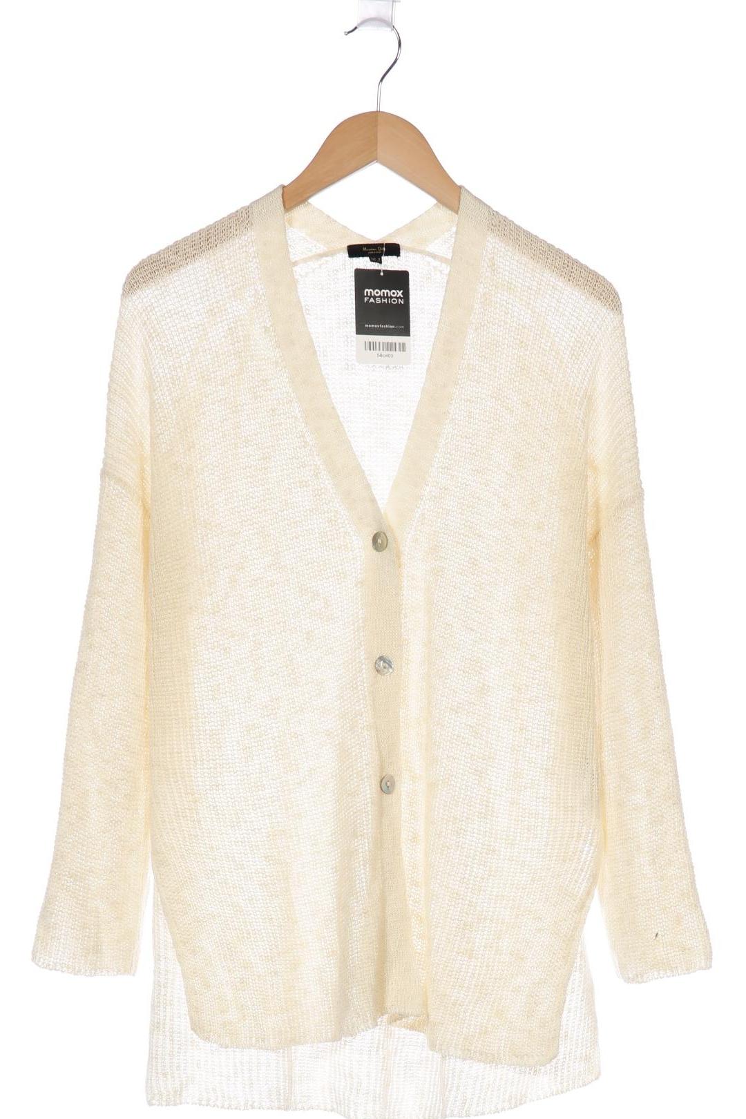 

Massimo Dutti Damen Strickjacke, cremeweiß, Gr. 36