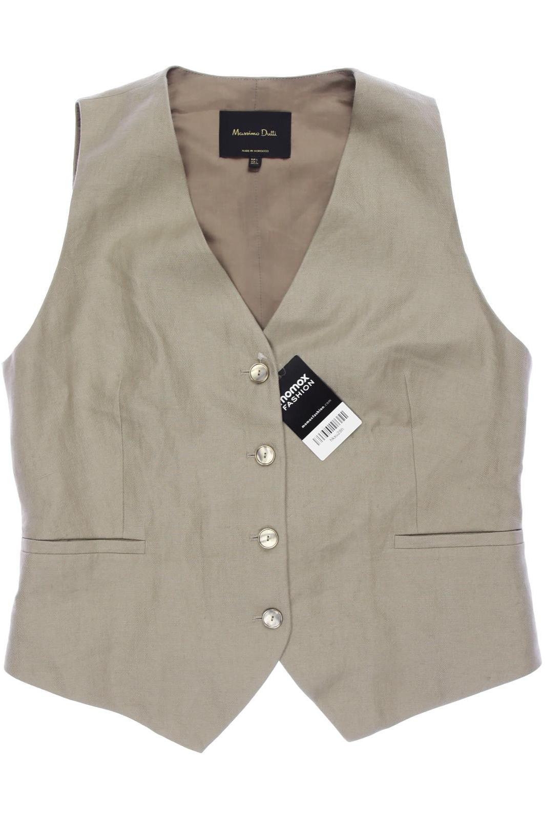 

Massimo Dutti Damen Weste, beige, Gr. 42