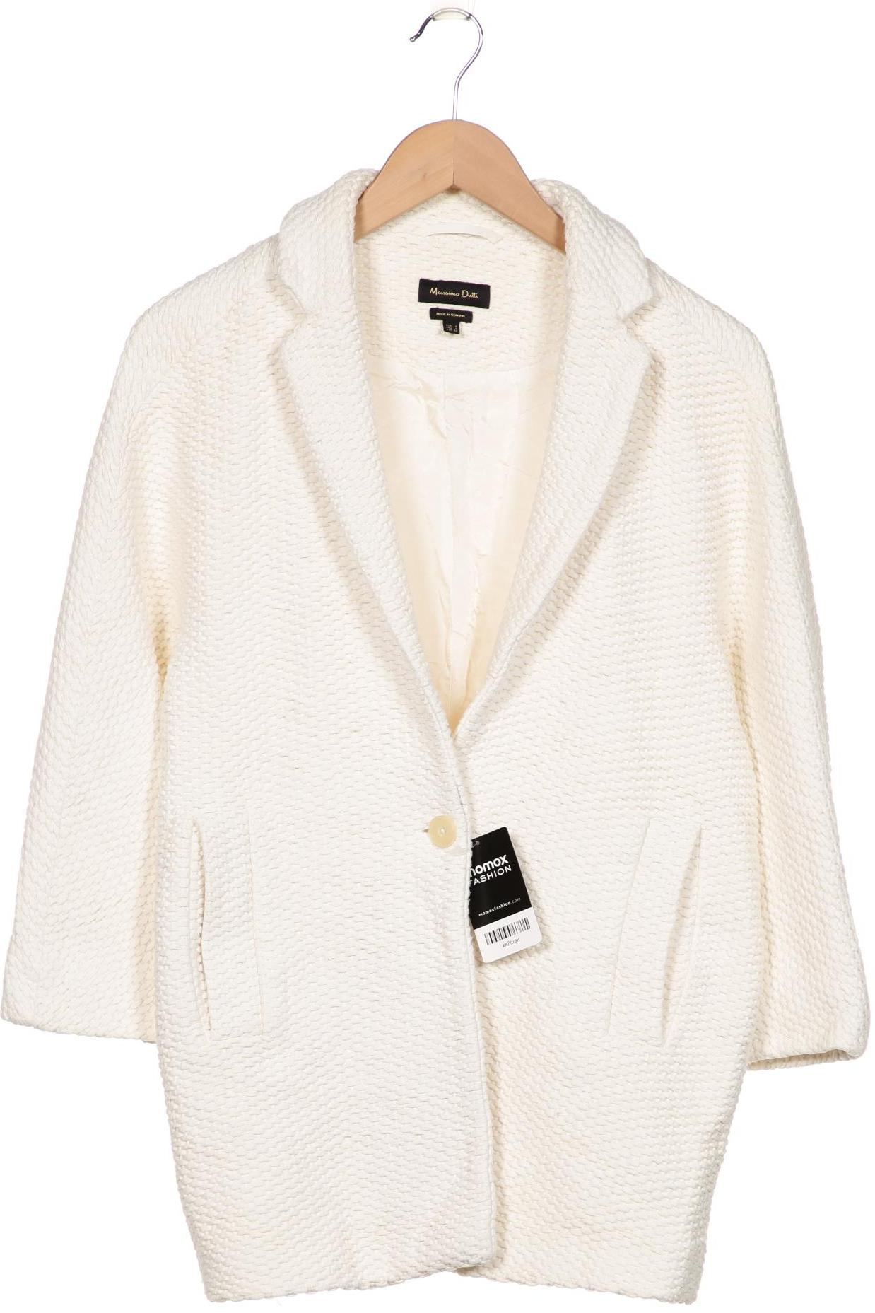 

Massimo Dutti Damen Mantel, weiß, Gr. 36