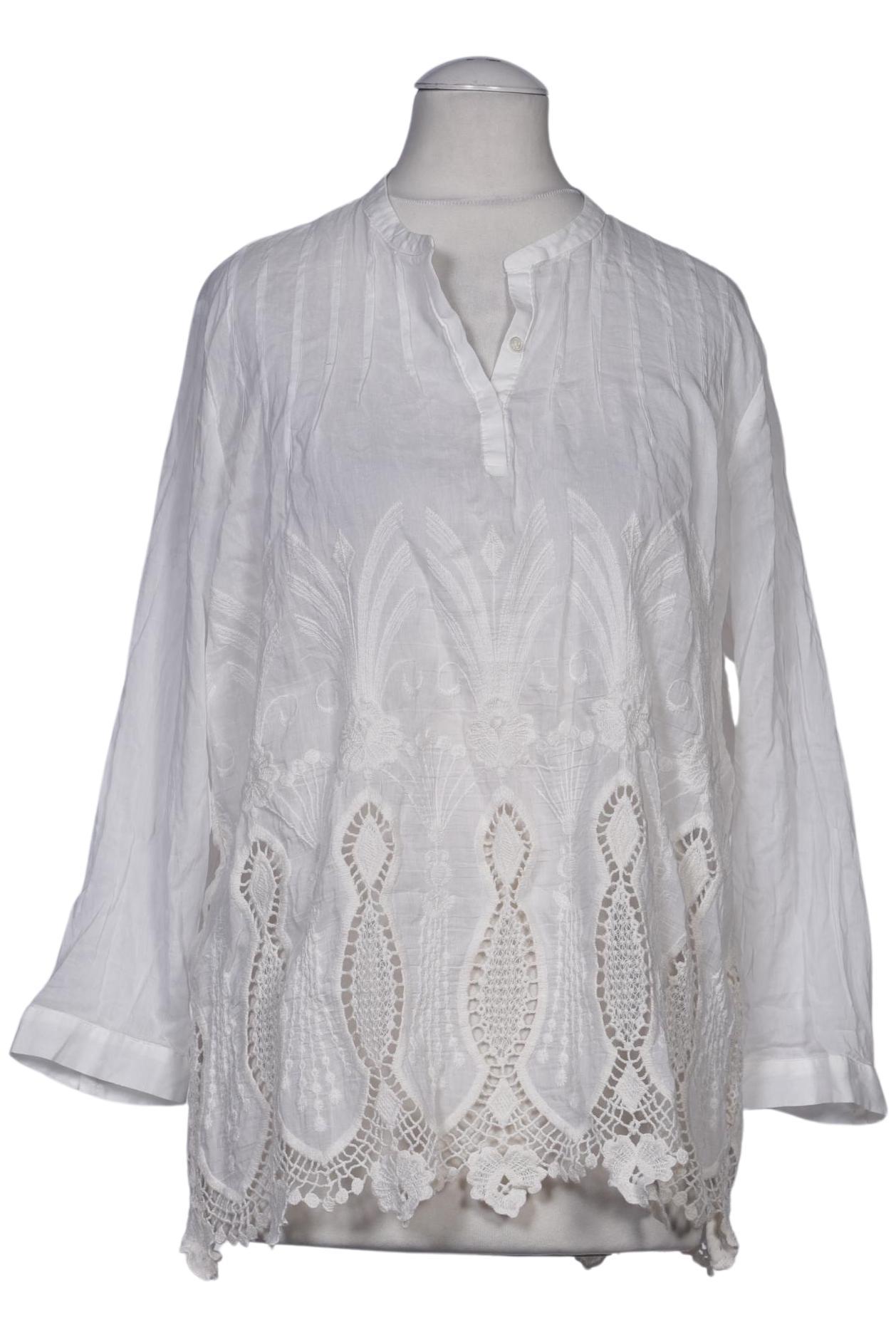 

Massimo Dutti Damen Bluse, weiß, Gr. 36