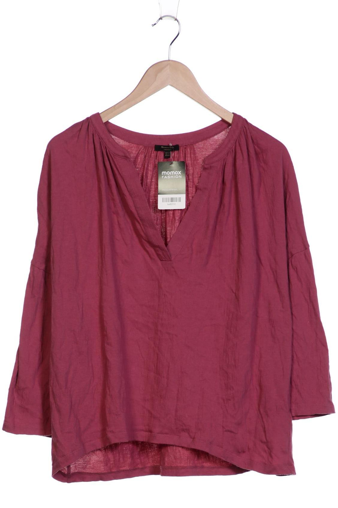 

Massimo Dutti Damen Langarmshirt, pink, Gr. 34