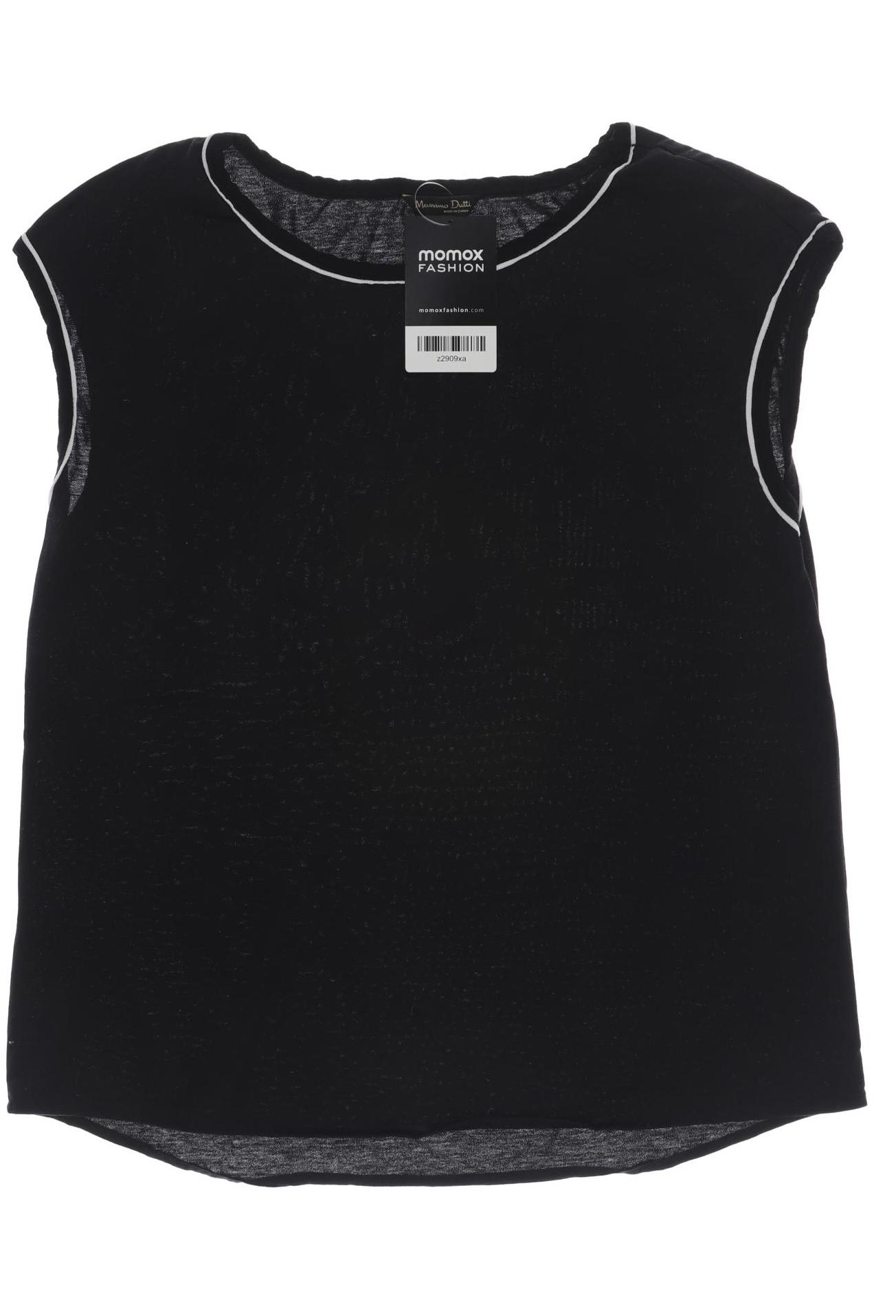 

Massimo Dutti Damen Top, schwarz, Gr. 38