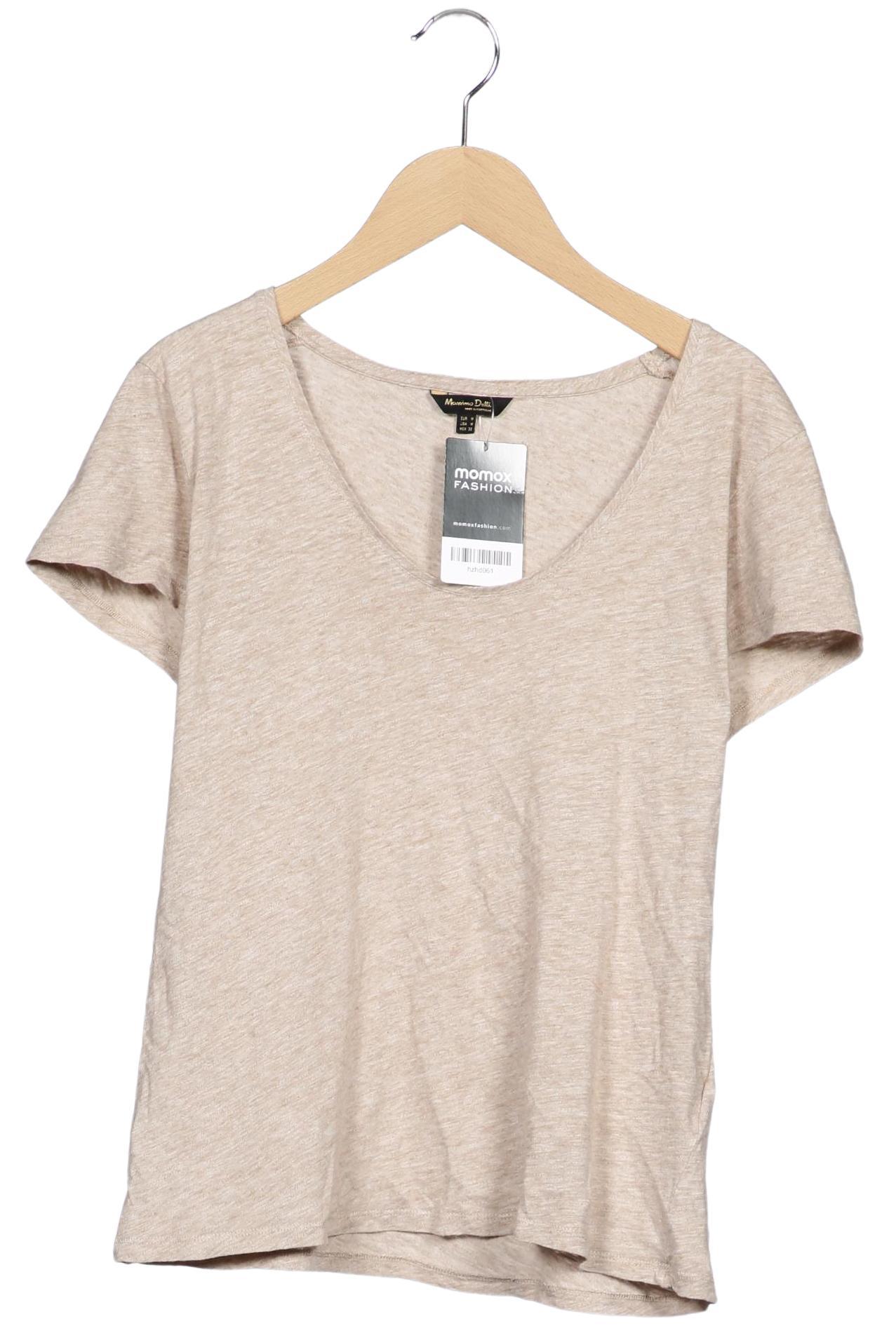 

Massimo Dutti Damen T-Shirt, beige, Gr. 38