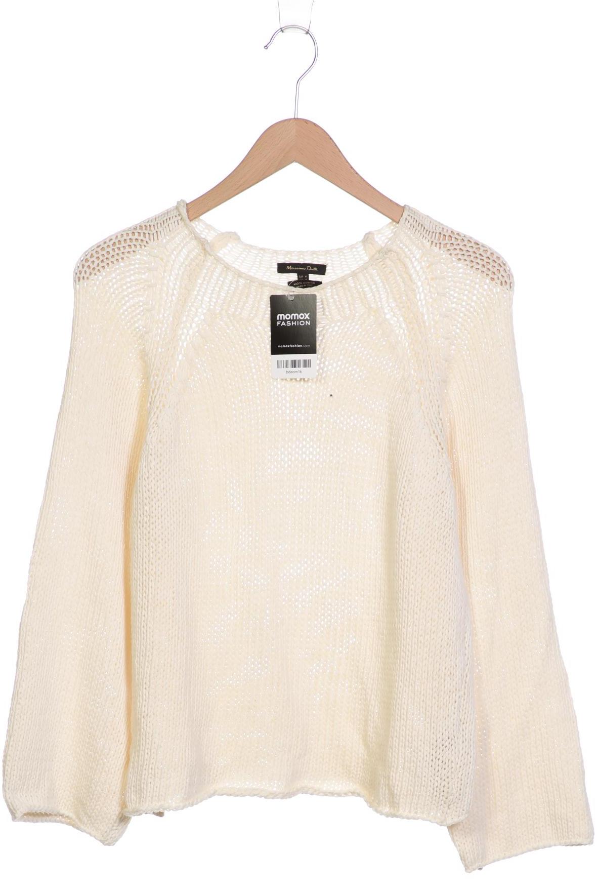

Massimo Dutti Damen Pullover, cremeweiß, Gr. 38