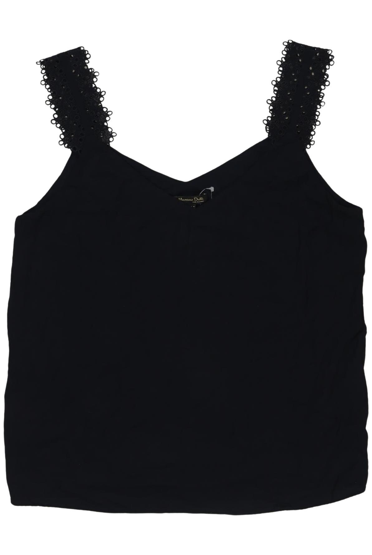 

Massimo Dutti Damen Top, schwarz, Gr. 38