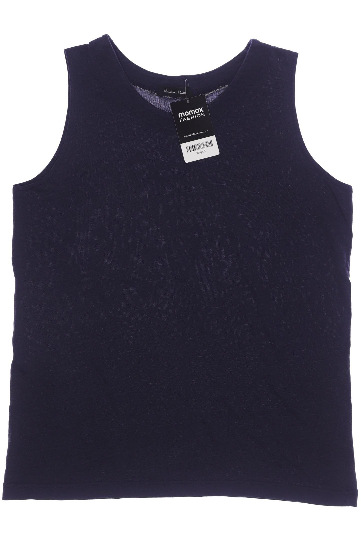 

Massimo Dutti Damen Top, marineblau, Gr. 42