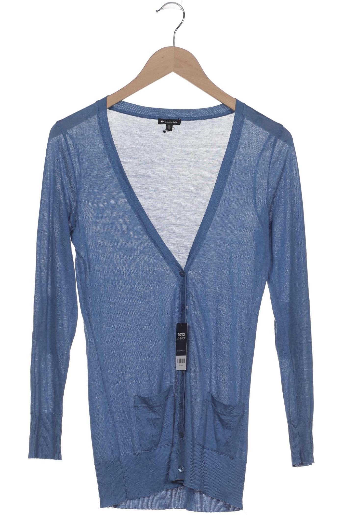 

Massimo Dutti Damen Strickjacke, blau, Gr. 38