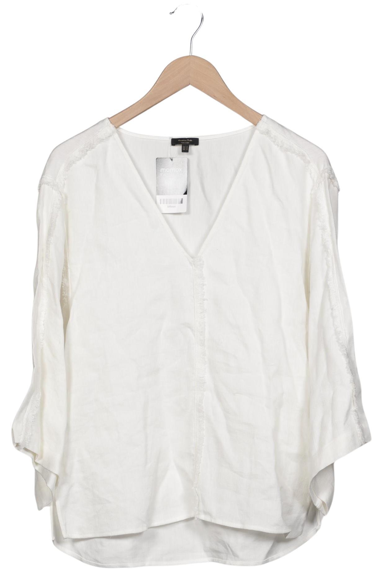

Massimo Dutti Damen Bluse, weiß, Gr. 38