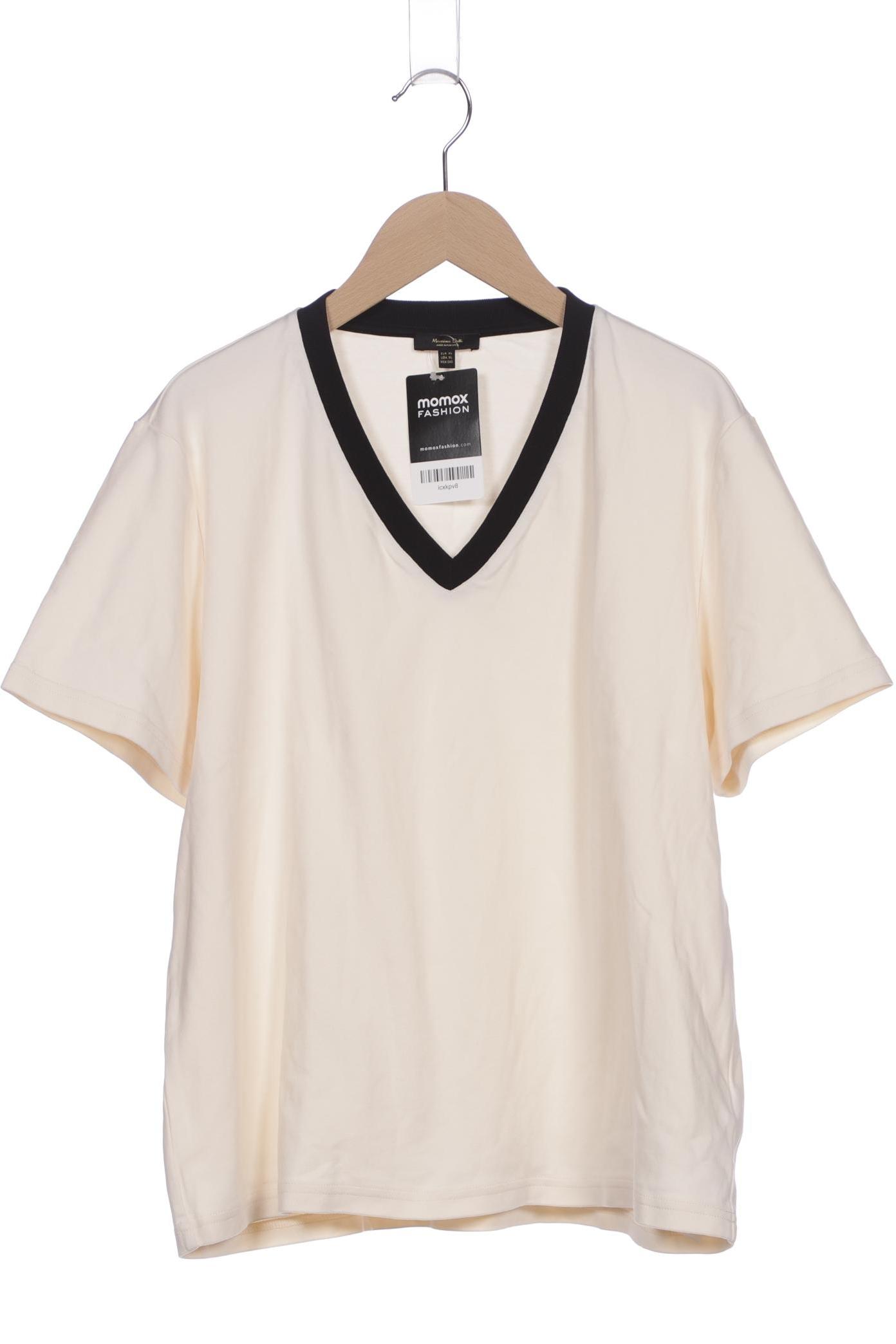 

Massimo Dutti Damen T-Shirt, cremeweiß, Gr. 44