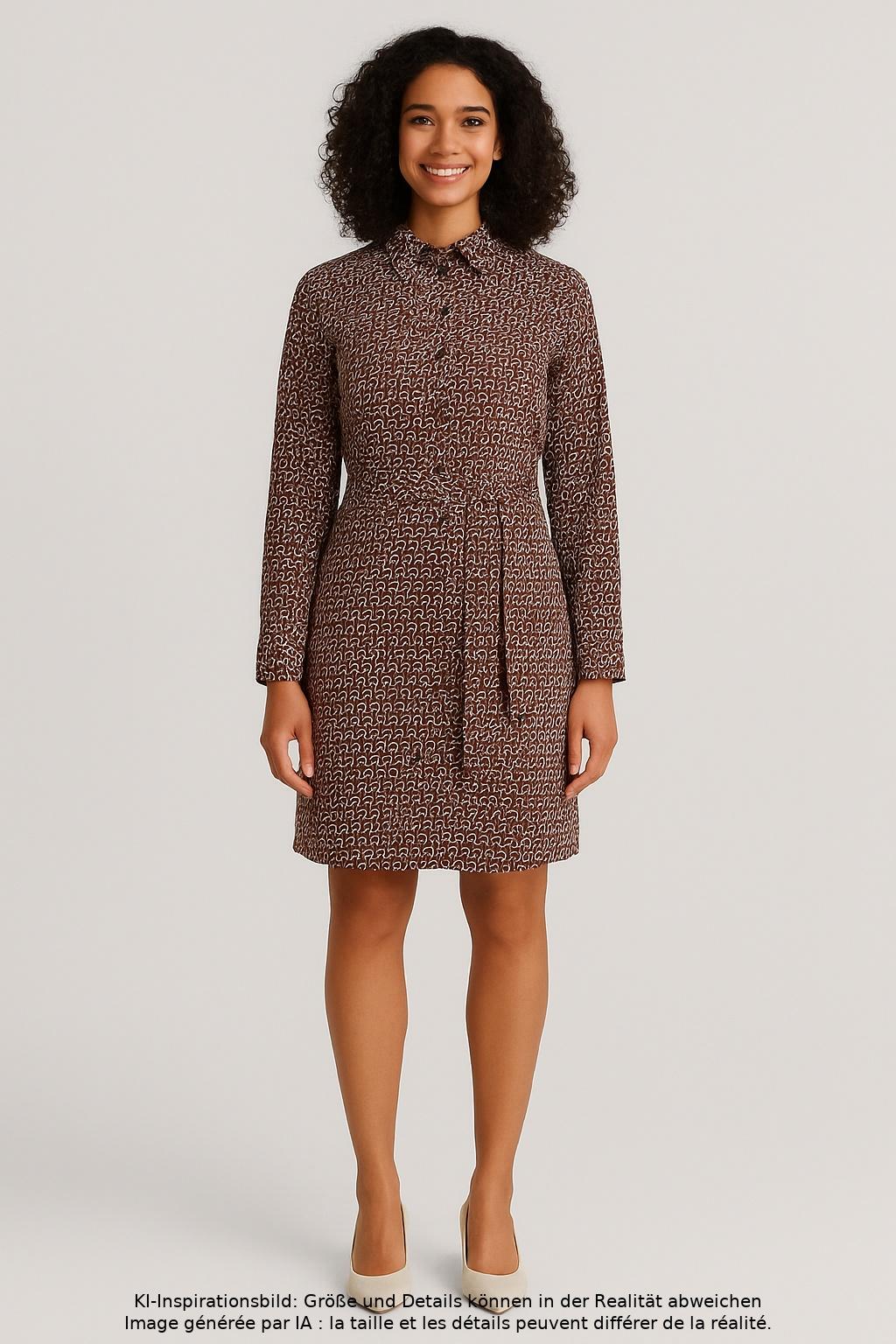 

Massimo Dutti Damen Kleid, braun, Gr. 40