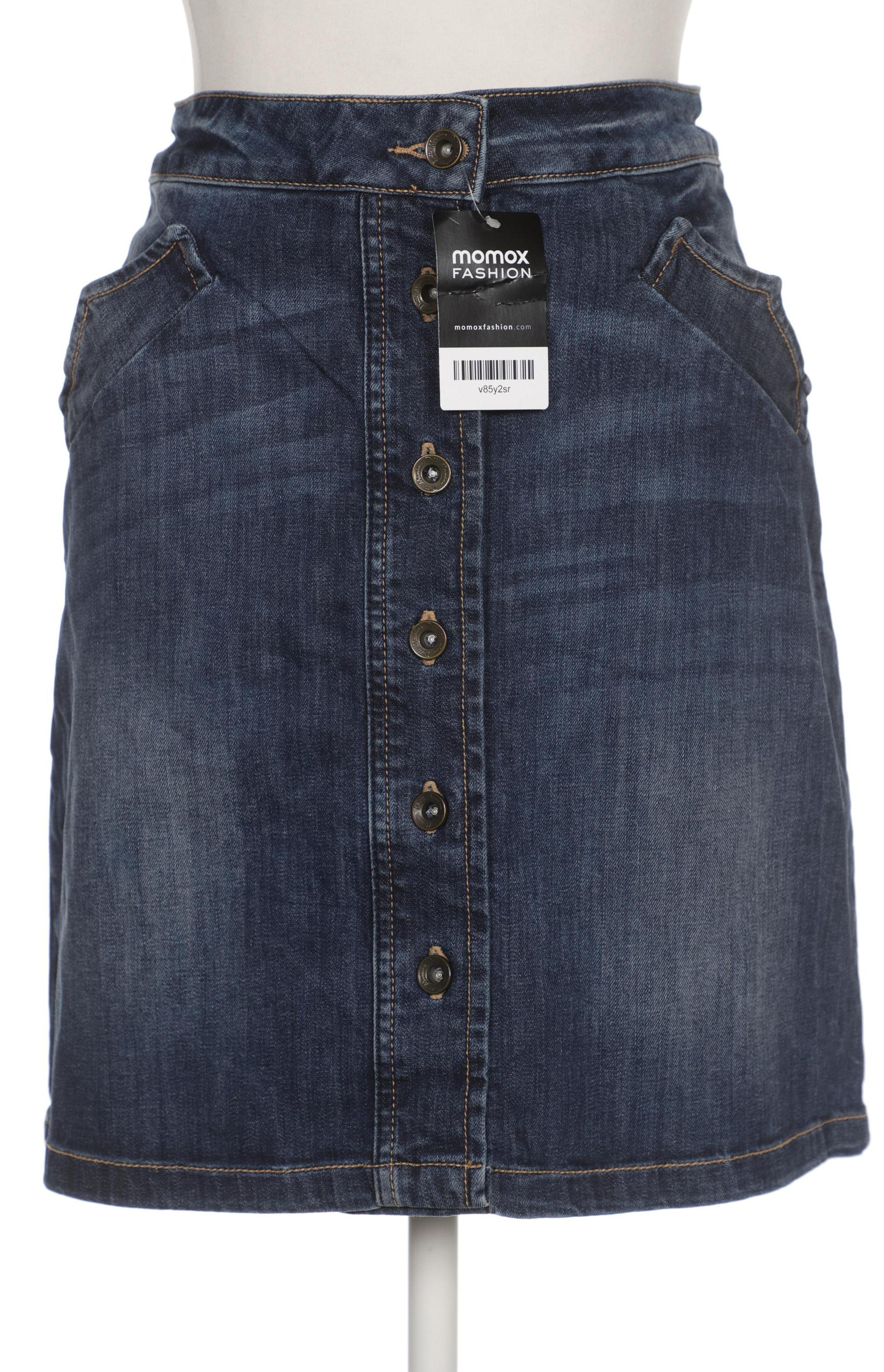 

Massimo Dutti Damen Rock, marineblau, Gr. 36