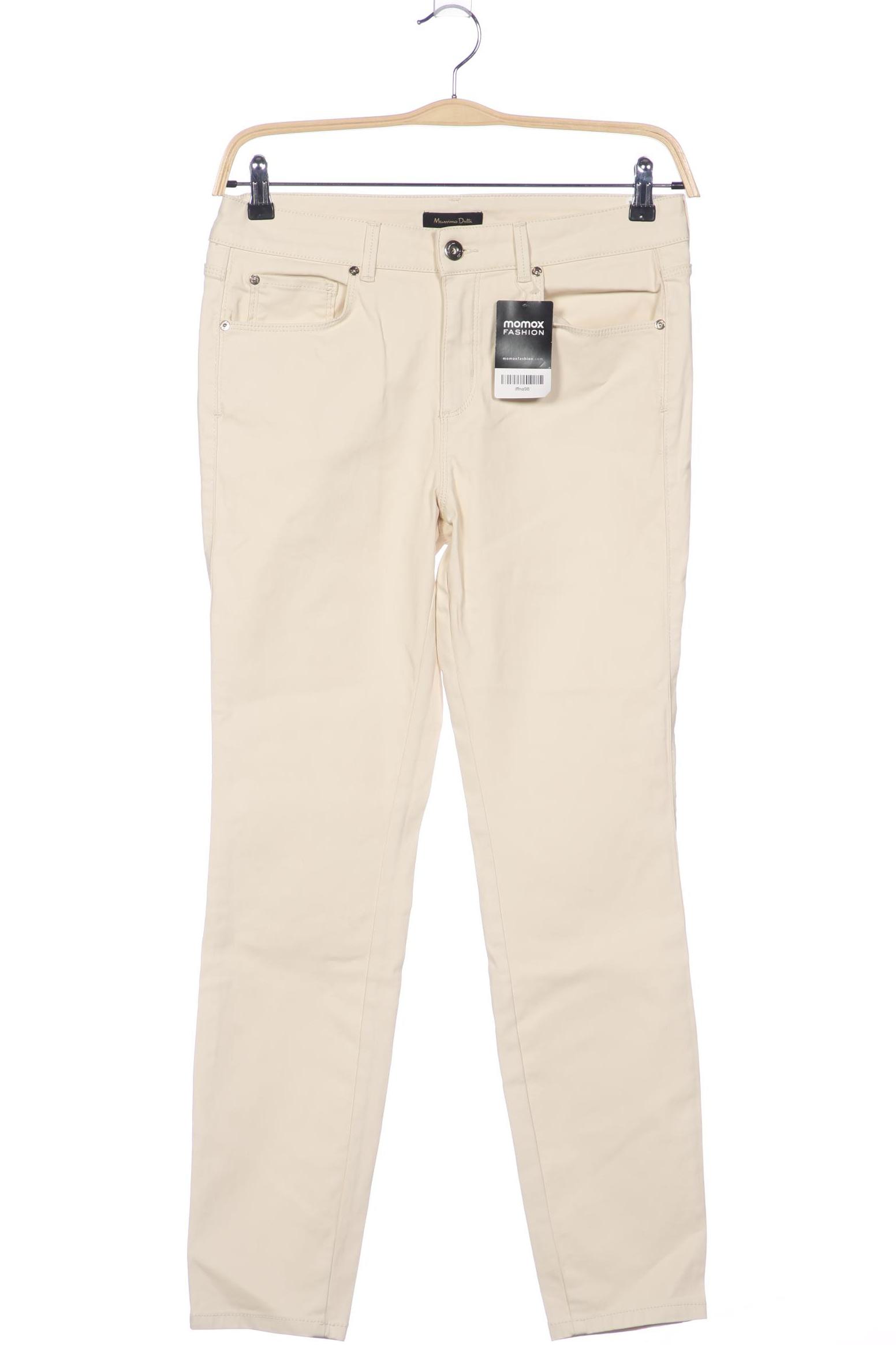 

Massimo Dutti Damen Jeans, cremeweiß, Gr. 42