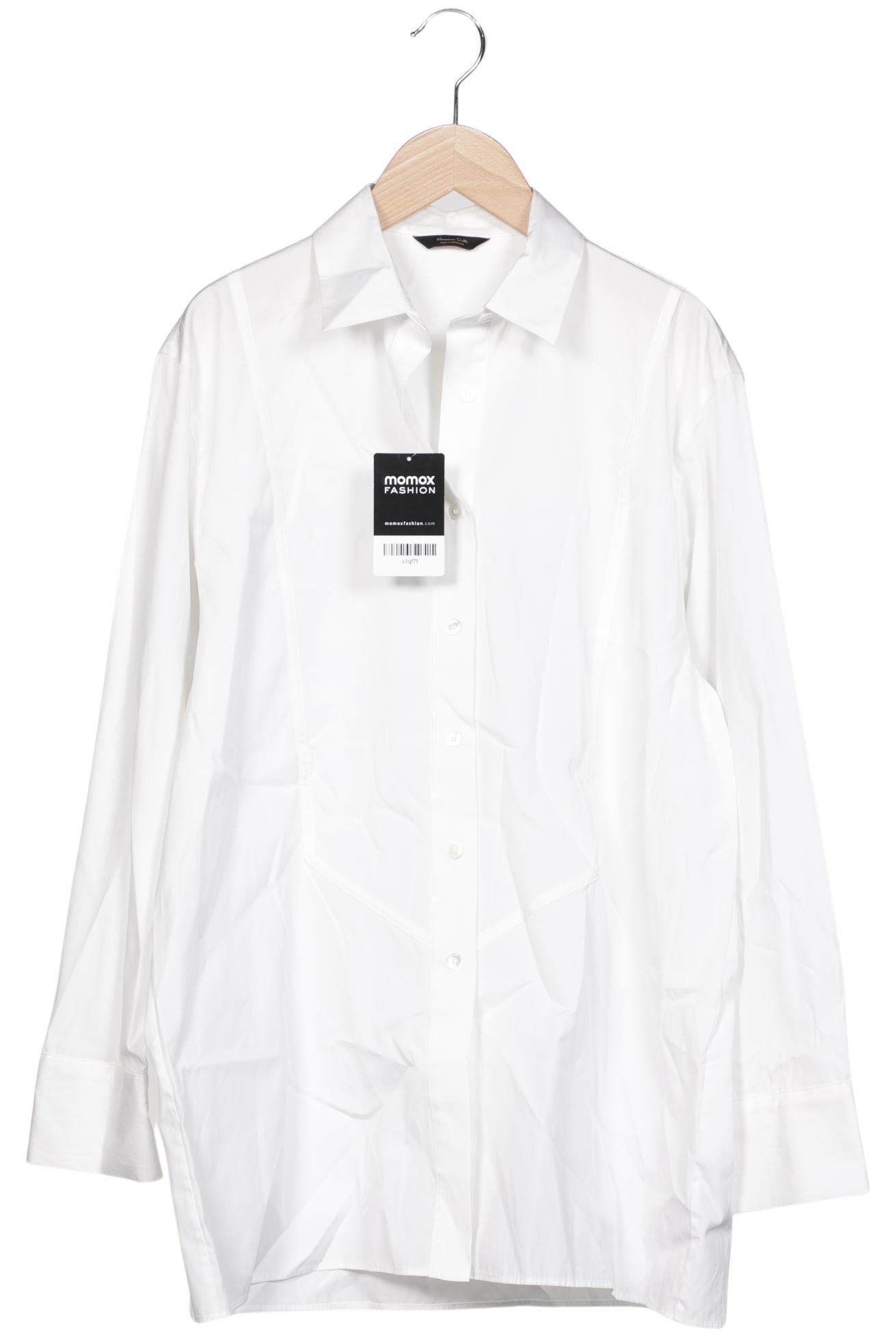 

Massimo Dutti Damen Bluse, weiß, Gr. 34