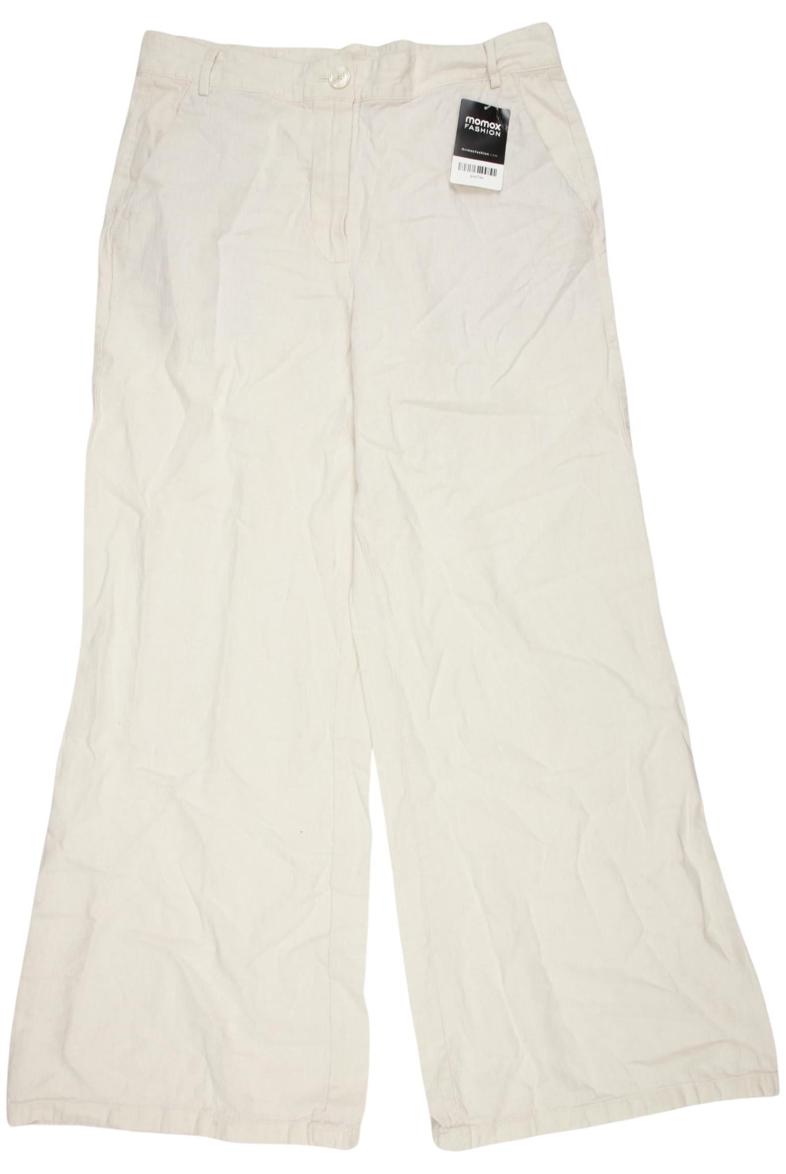 

Massimo Dutti Damen Stoffhose, cremeweiß, Gr. 42