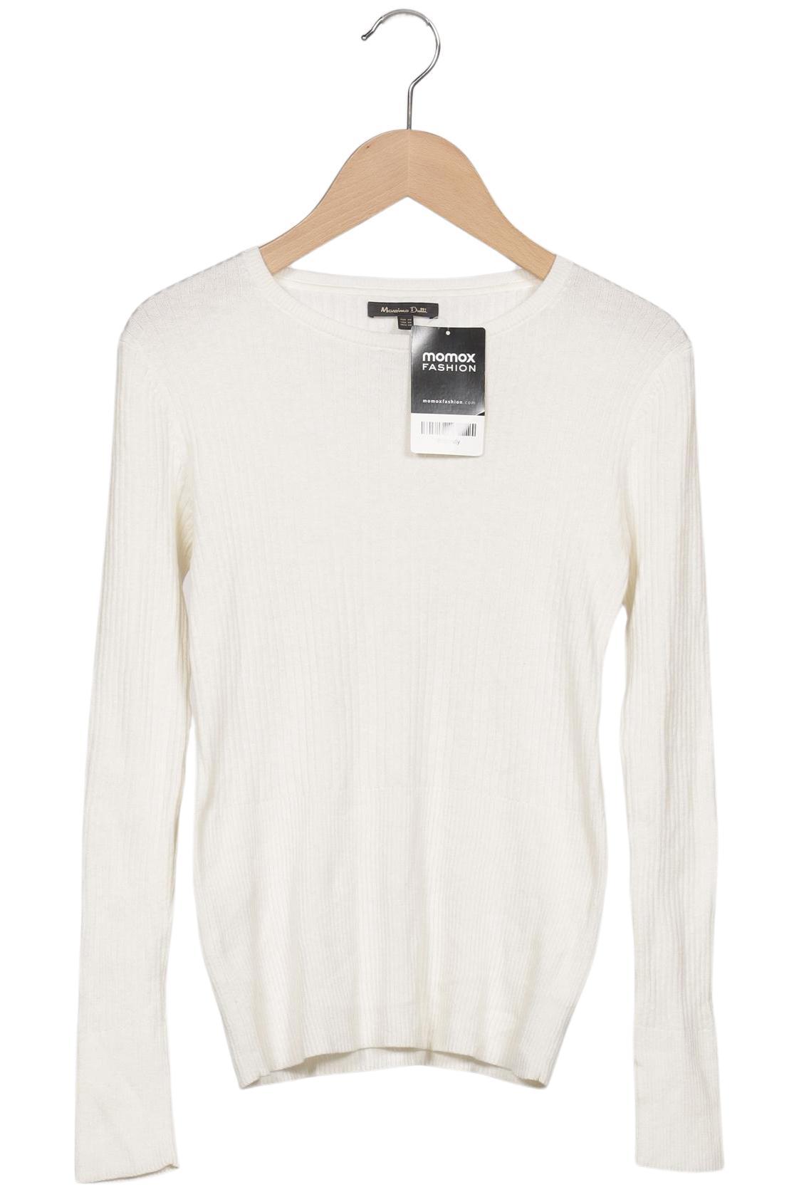 

Massimo Dutti Damen Pullover, cremeweiß, Gr. 34