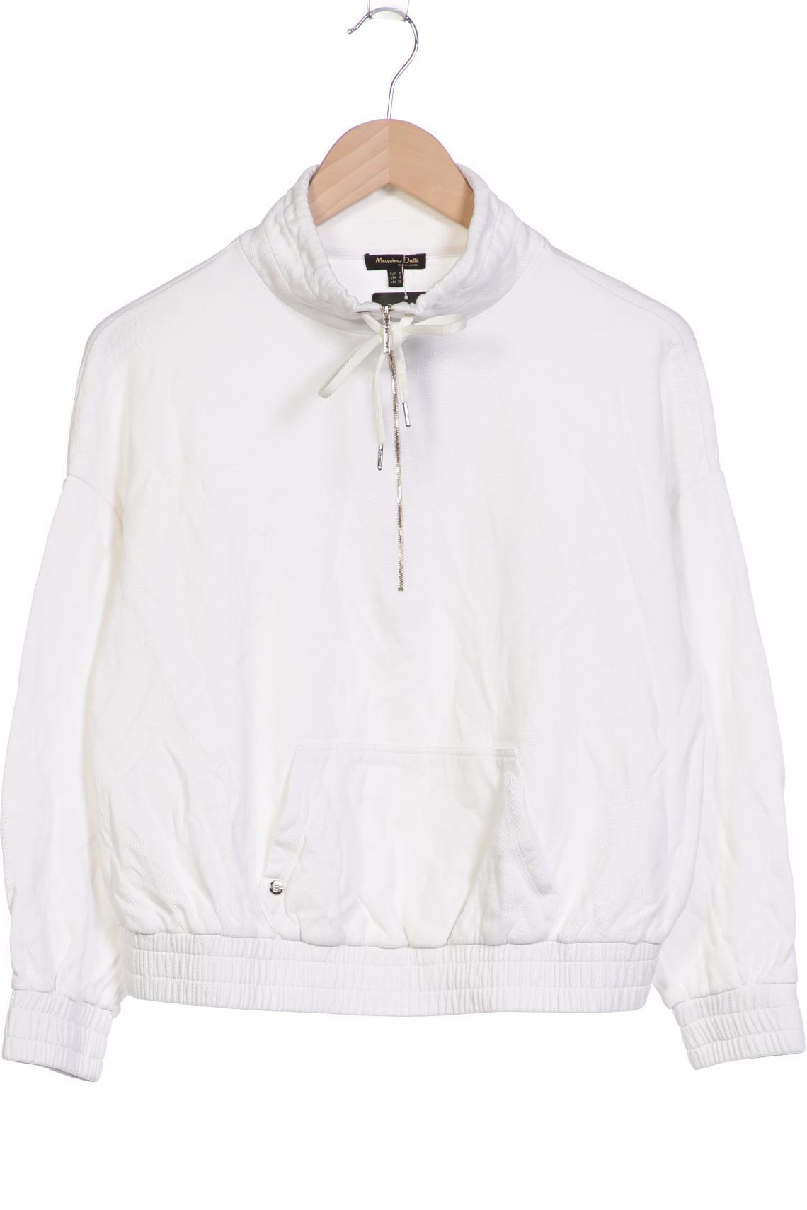 

Massimo Dutti Damen Sweatshirt, weiß, Gr. 36
