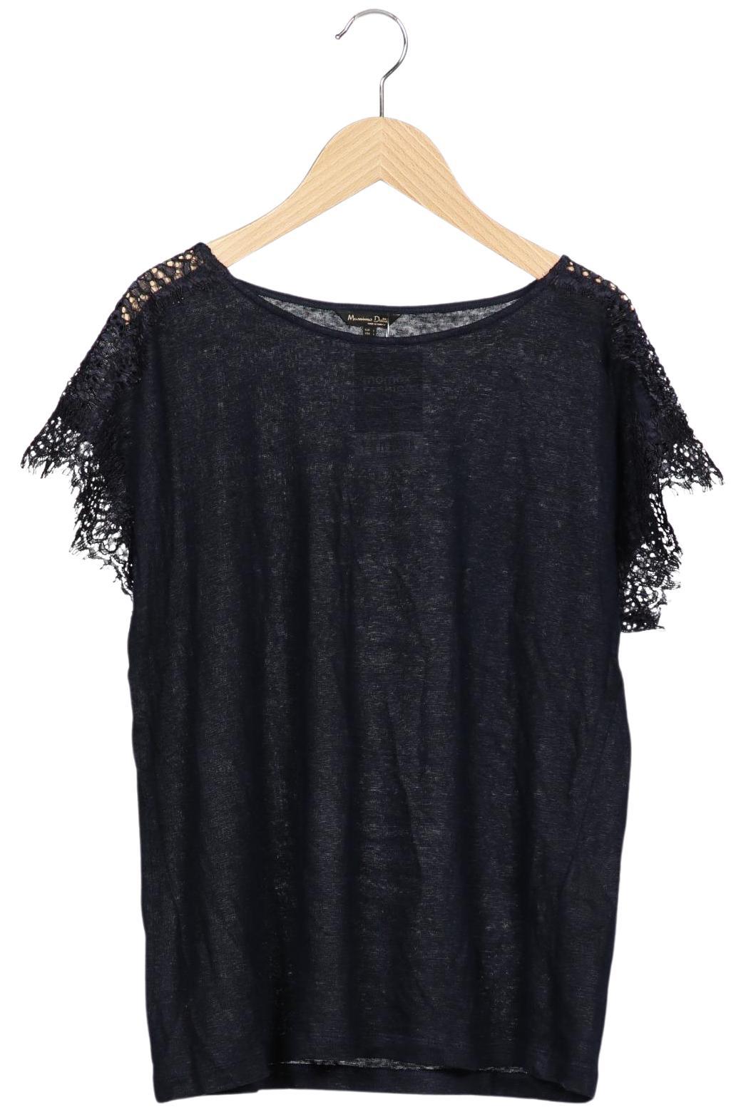 

Massimo Dutti Damen T-Shirt, marineblau, Gr. 42