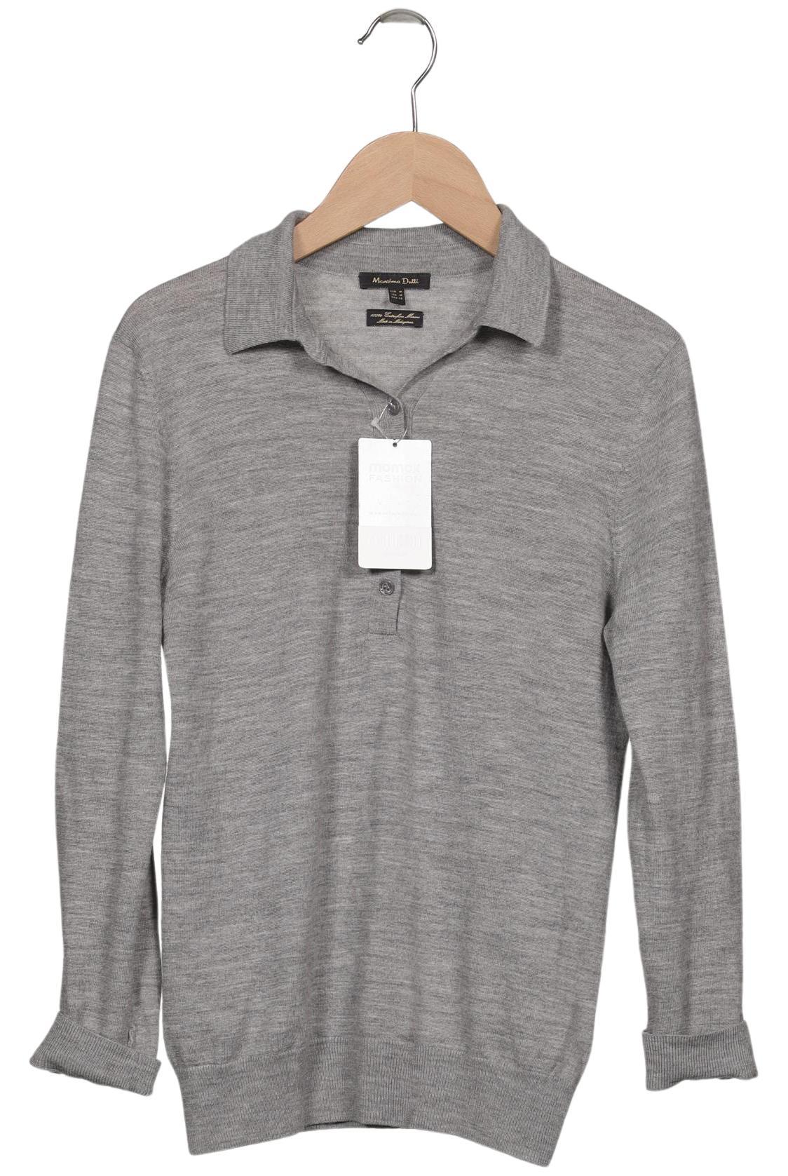 

Massimo Dutti Damen Poloshirt, grau, Gr. 38