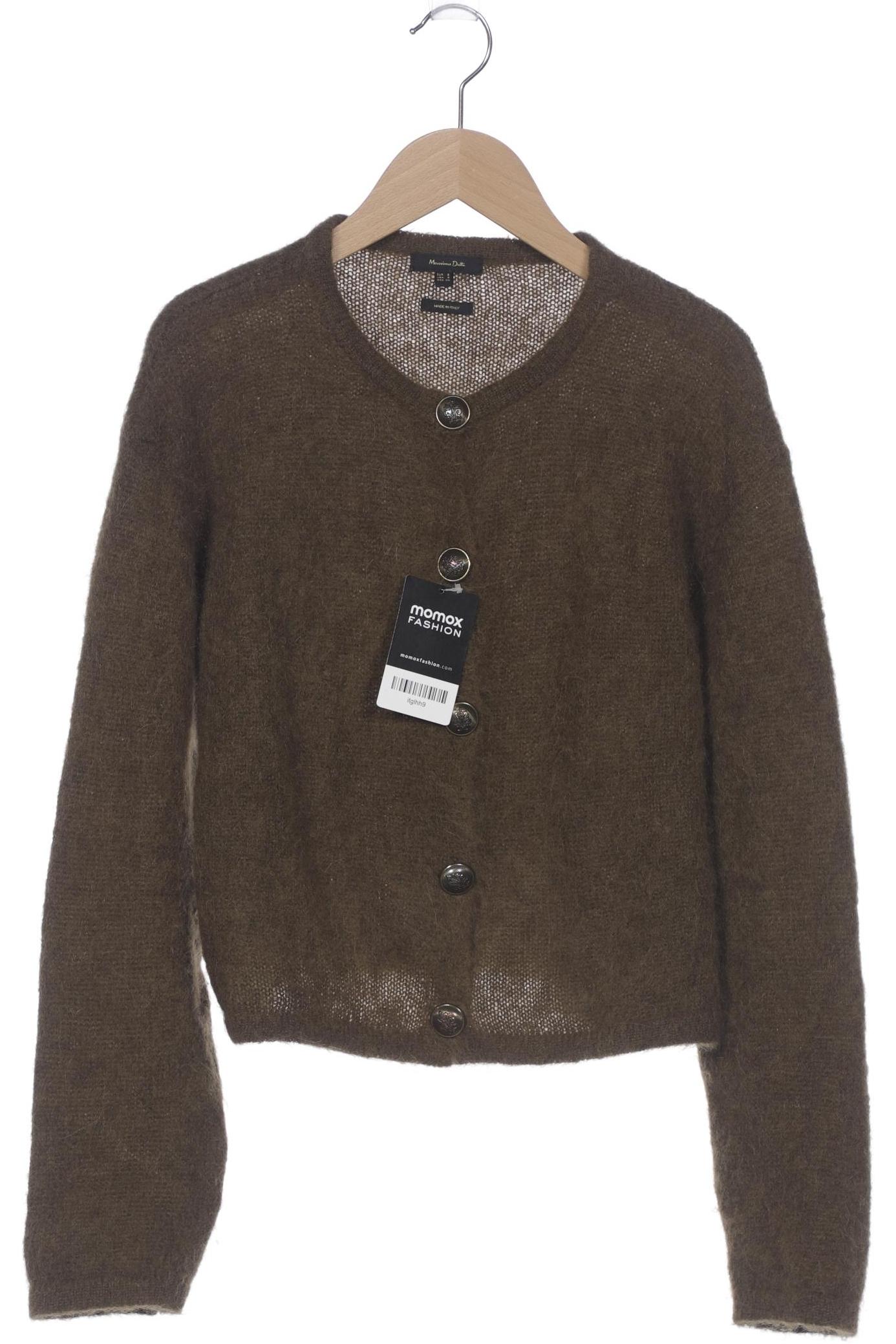 

Massimo Dutti Damen Strickjacke, grün, Gr. 36