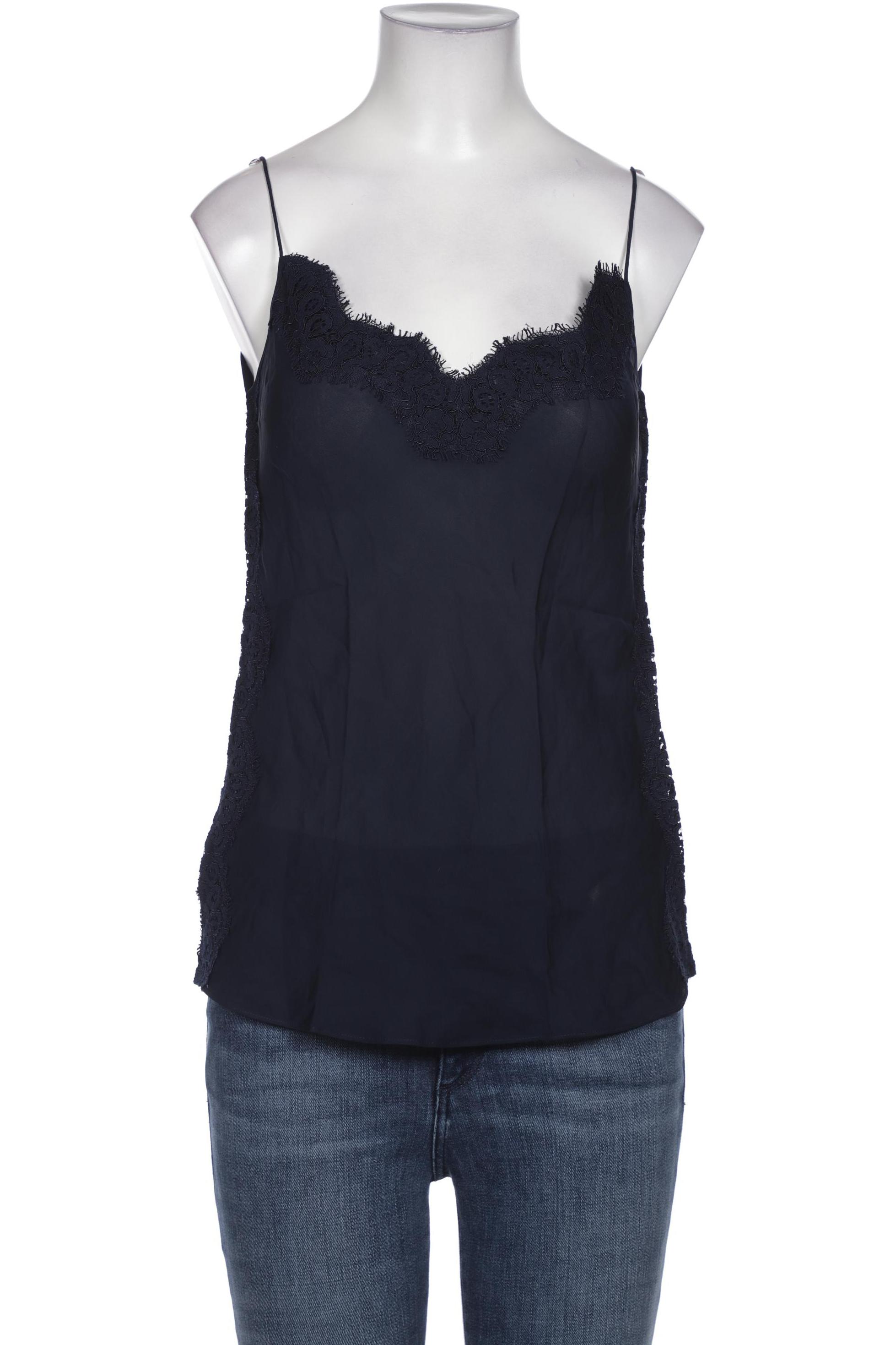 

Massimo Dutti Damen Bluse, marineblau, Gr. 36
