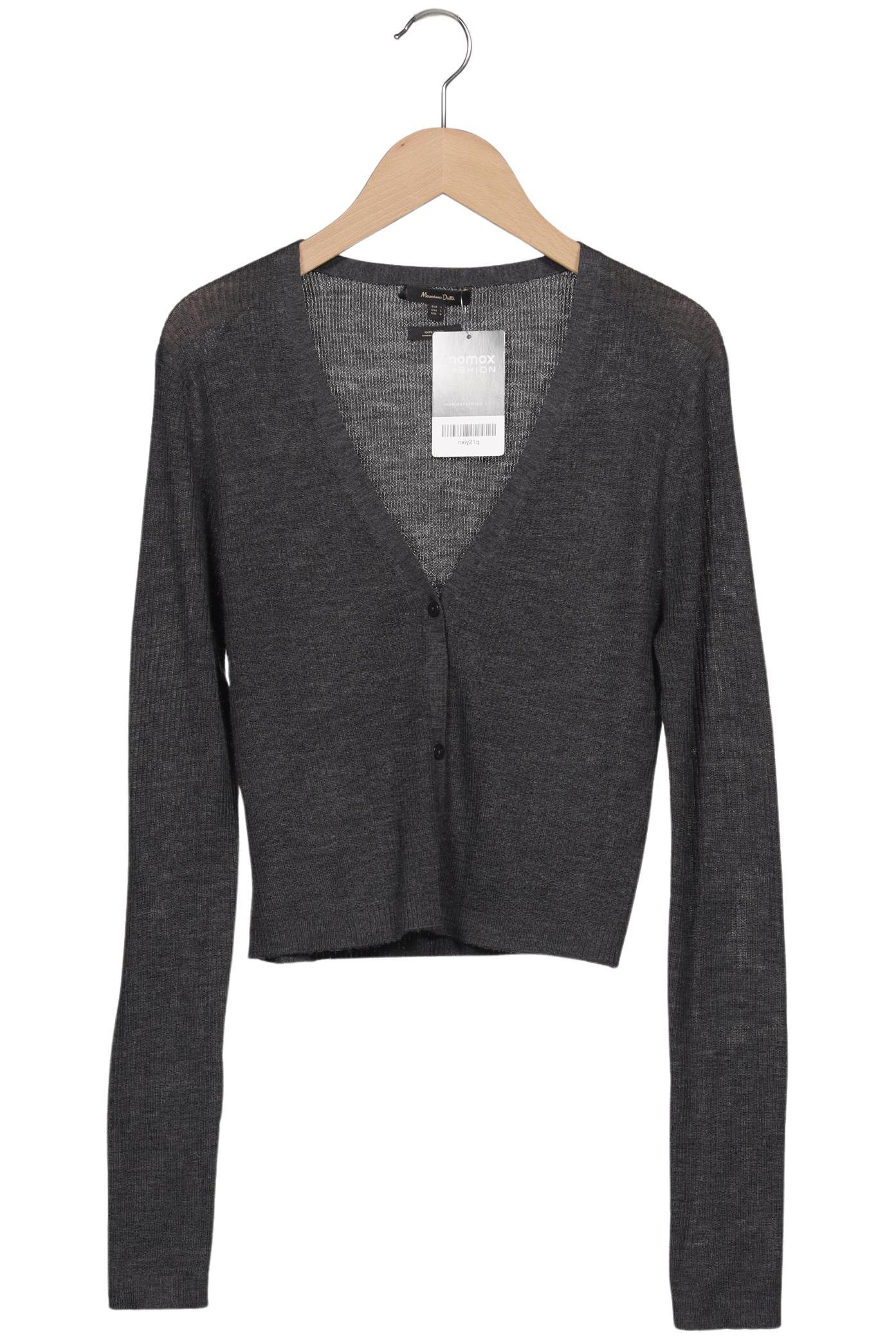 

Massimo Dutti Damen Strickjacke, grau, Gr. 42