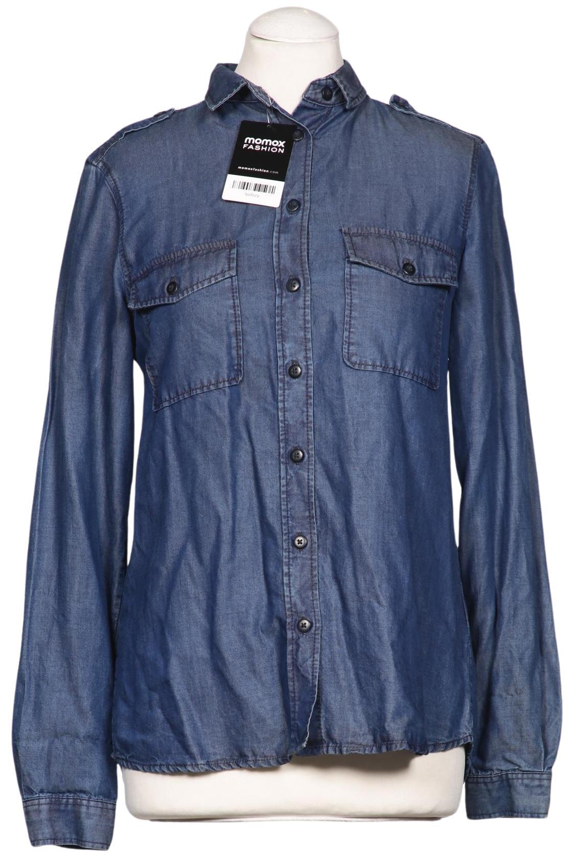 

Massimo Dutti Damen Bluse, blau, Gr. 38