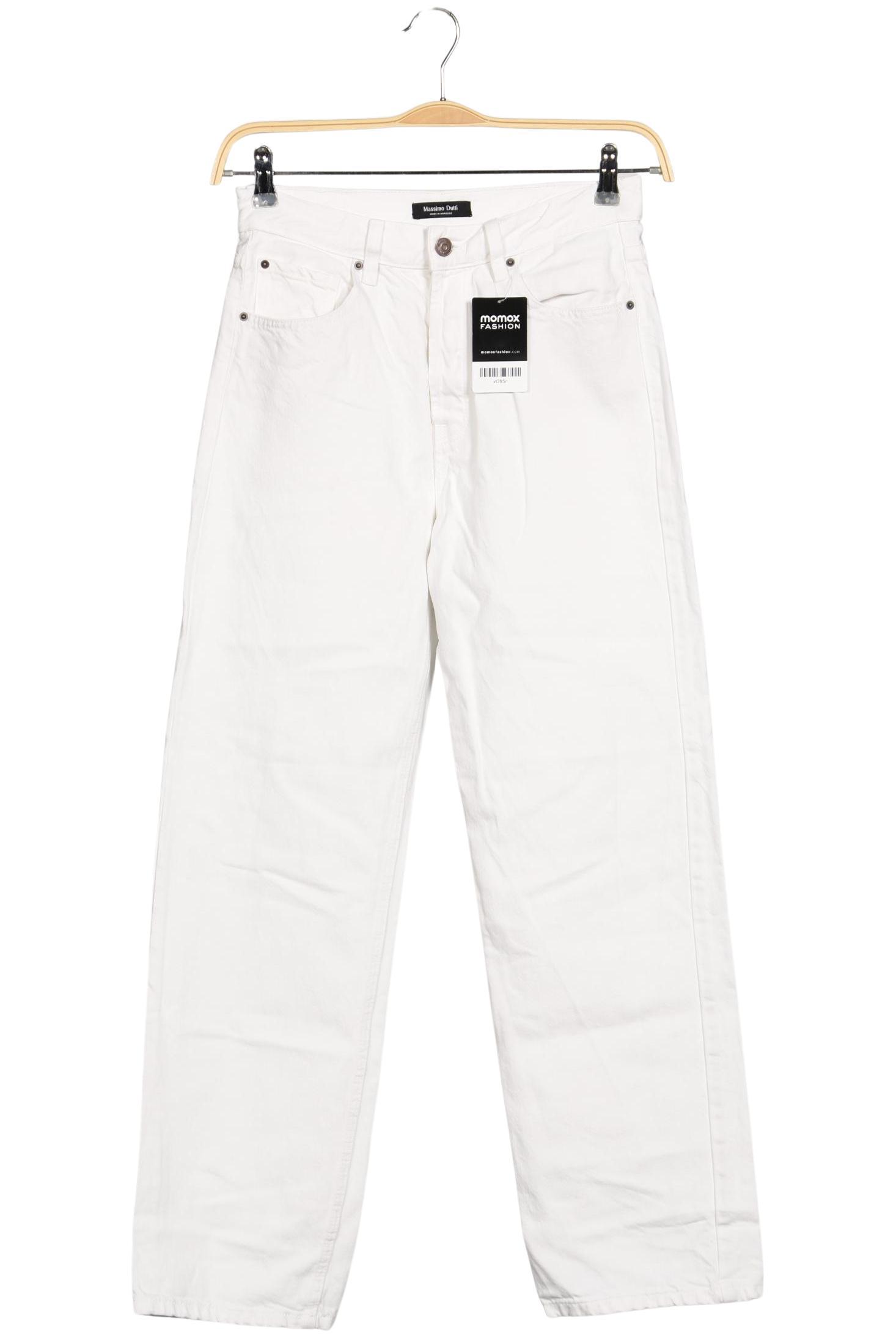 

Massimo Dutti Damen Jeans, weiß, Gr. 38