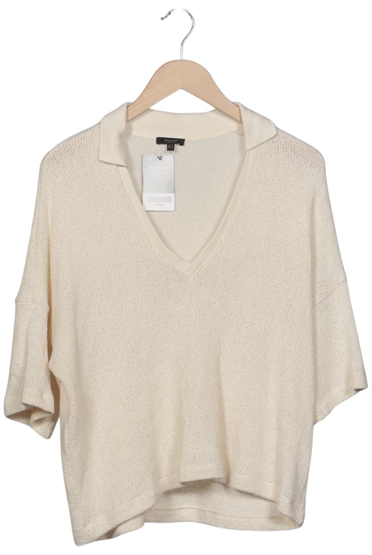 

Massimo Dutti Damen Pullover, cremeweiß, Gr. 36