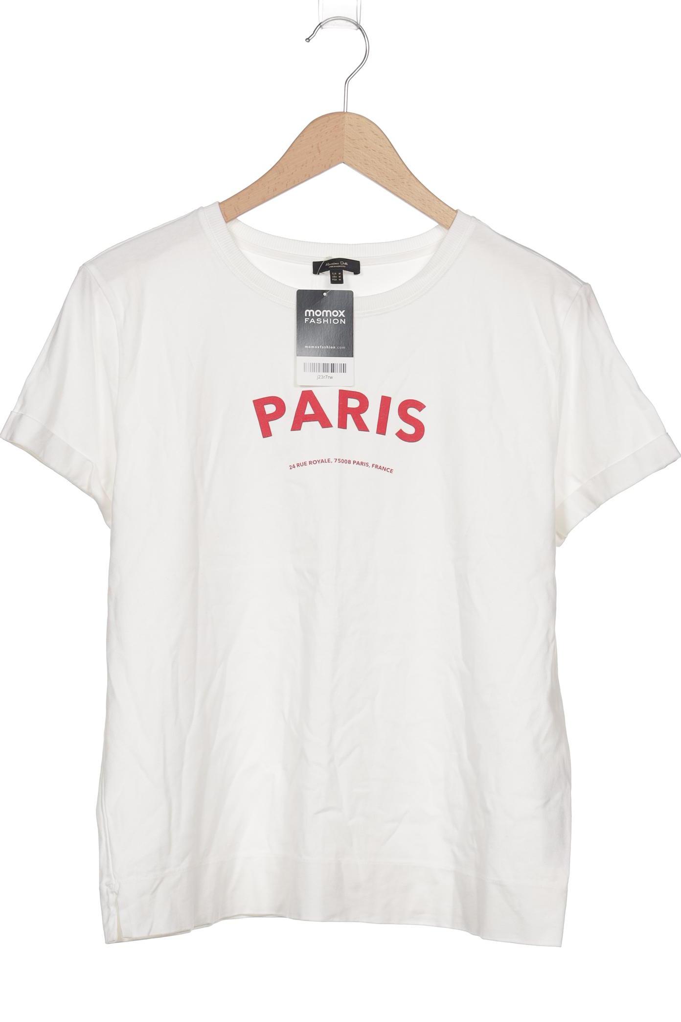

Massimo Dutti Damen T-Shirt, cremeweiß, Gr. 38