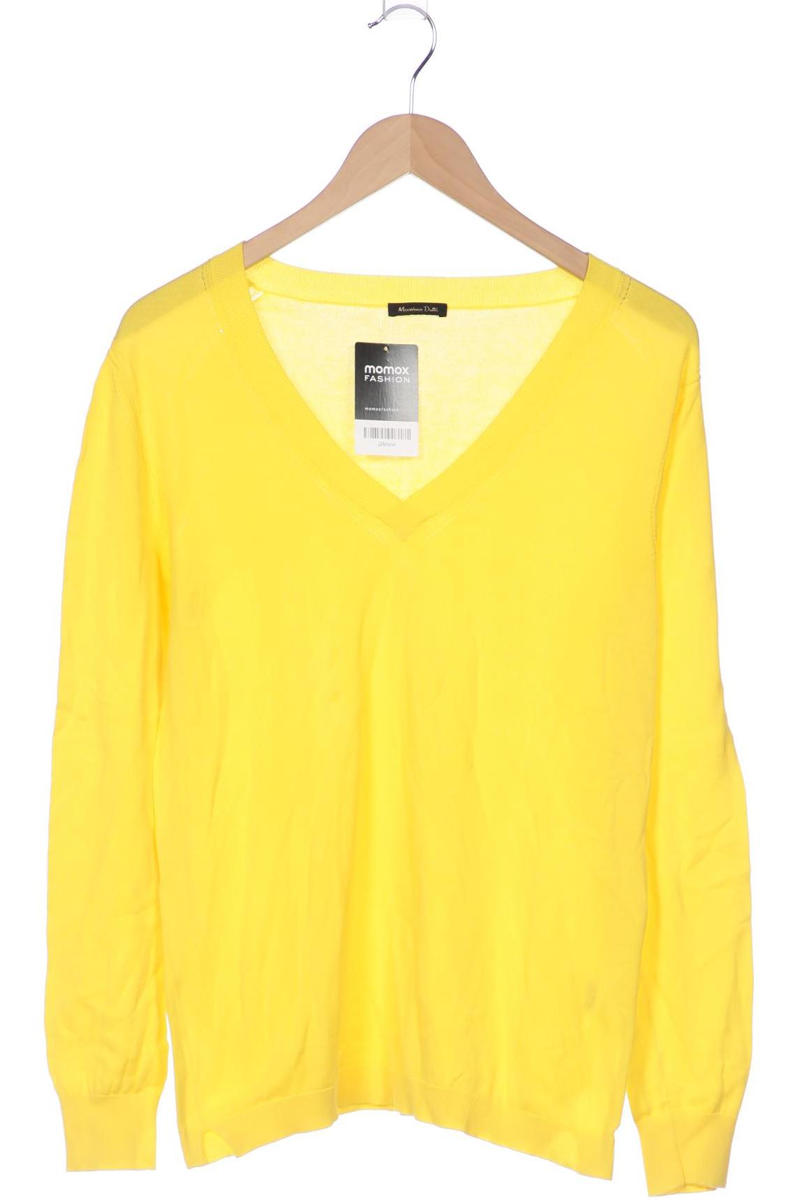 

Massimo Dutti Damen Pullover, gelb, Gr. 38