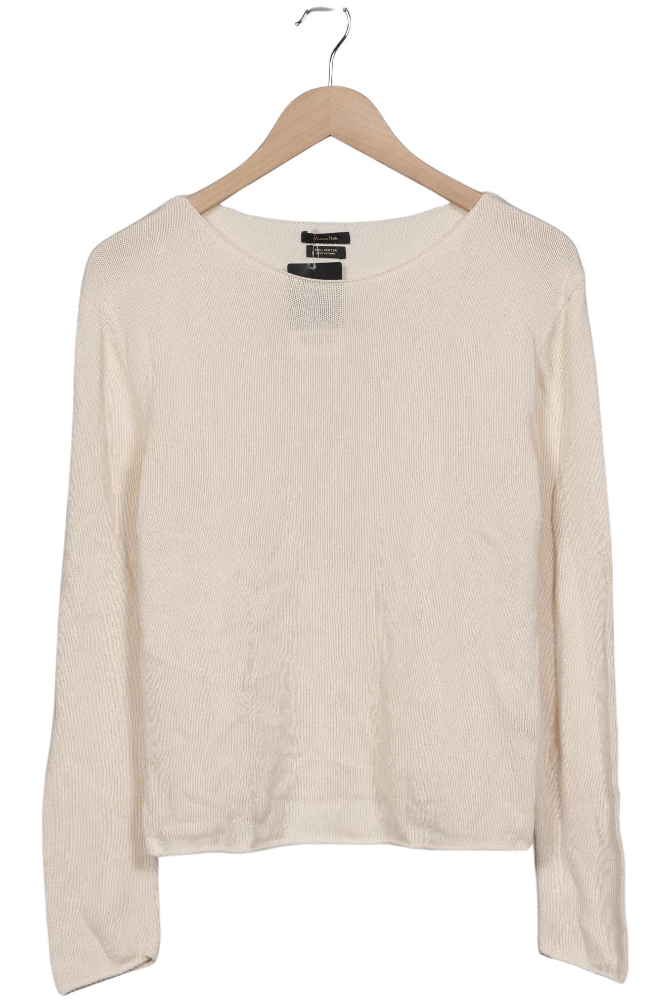 

Massimo Dutti Damen Pullover, cremeweiß, Gr. 38