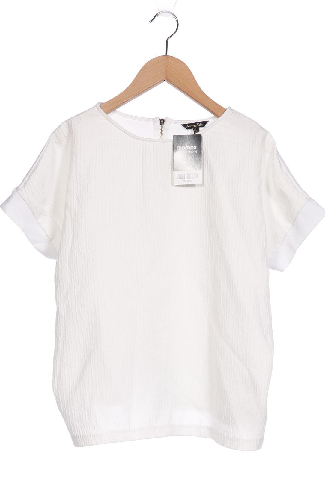 

Massimo Dutti Damen Bluse, weiß, Gr. 36