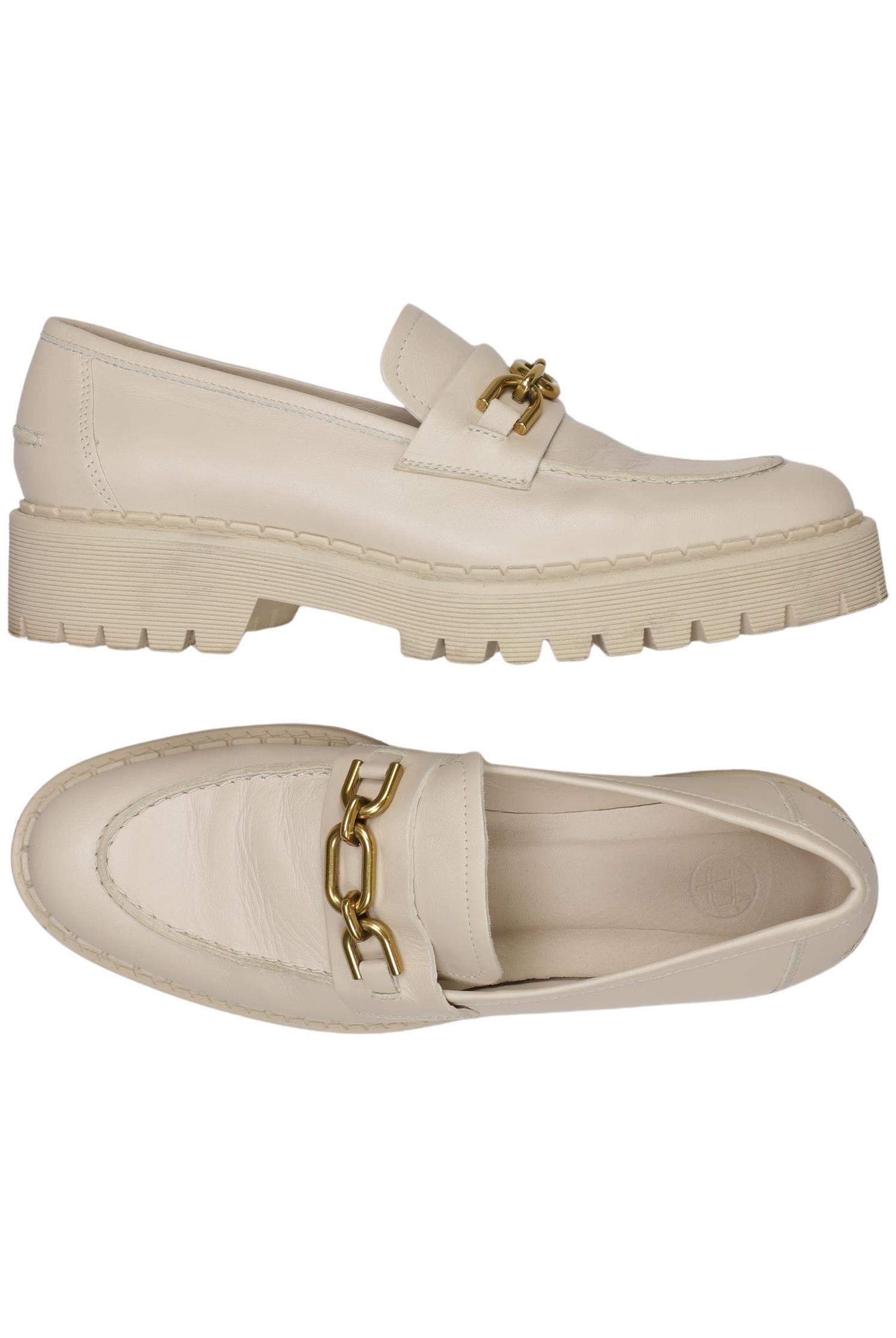 

Massimo Dutti Damen Halbschuh, cremeweiß, Gr. 39