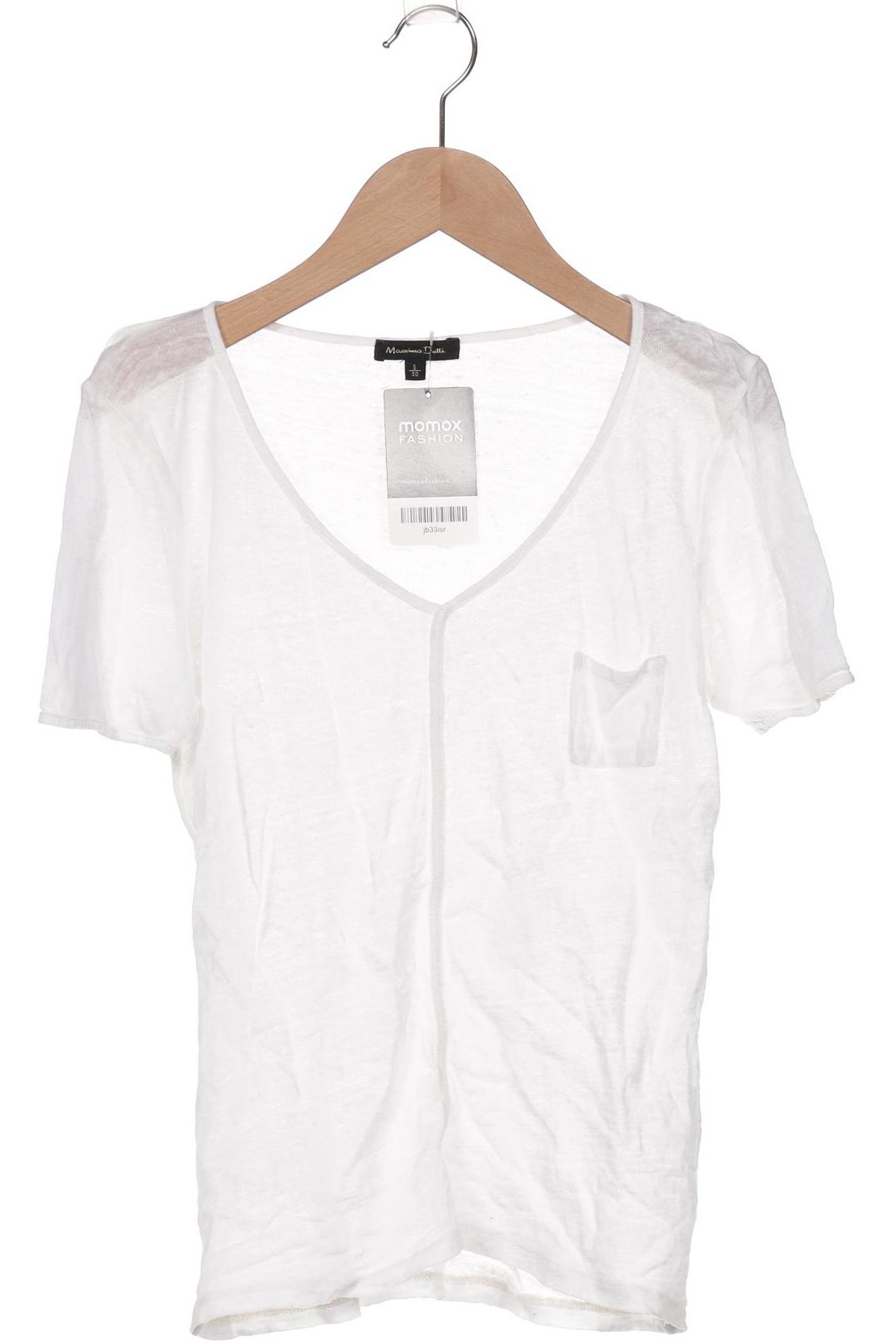 

Massimo Dutti Damen T-Shirt, weiß