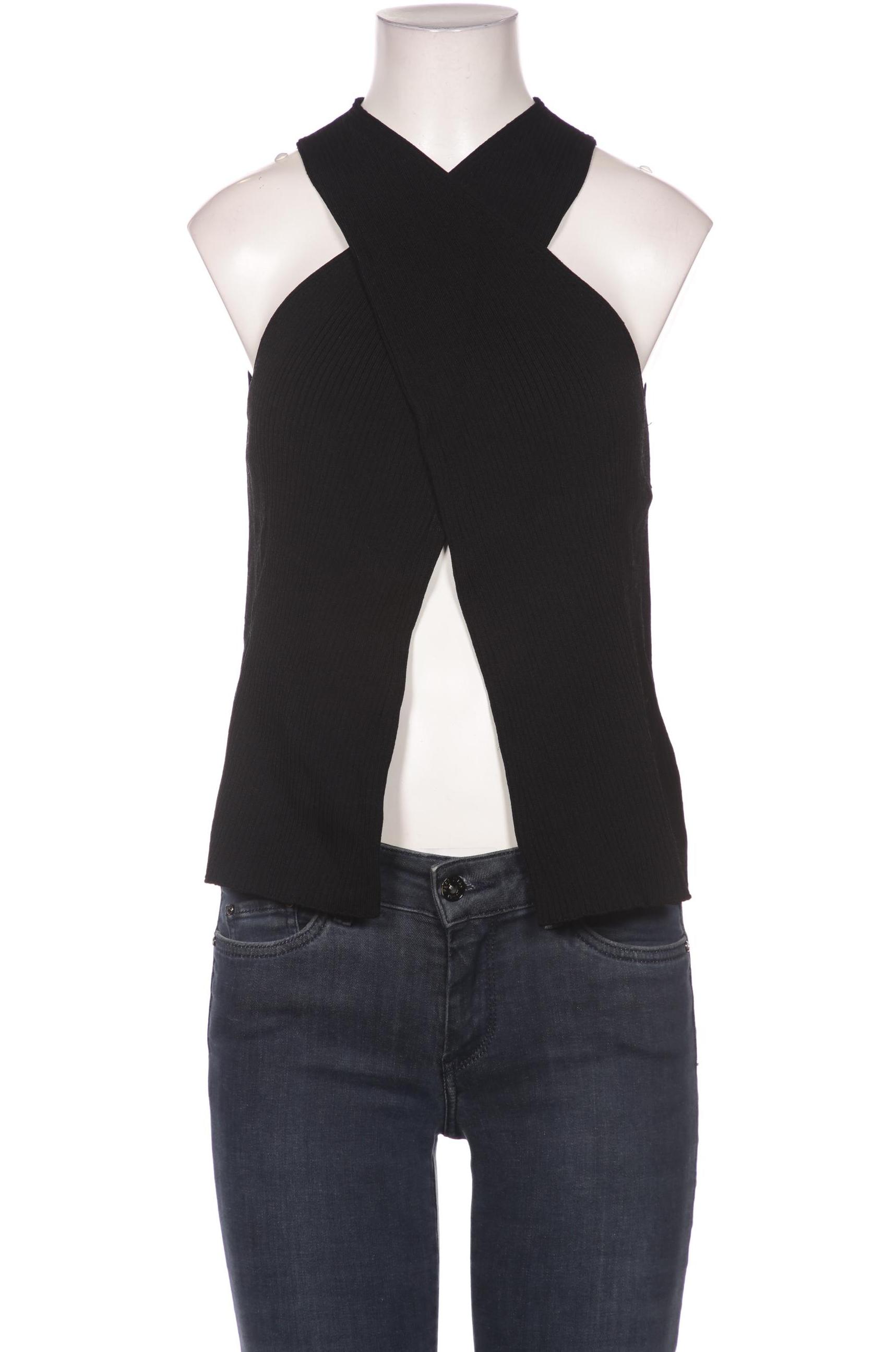 

Massimo Dutti Damen Top, schwarz, Gr. 34