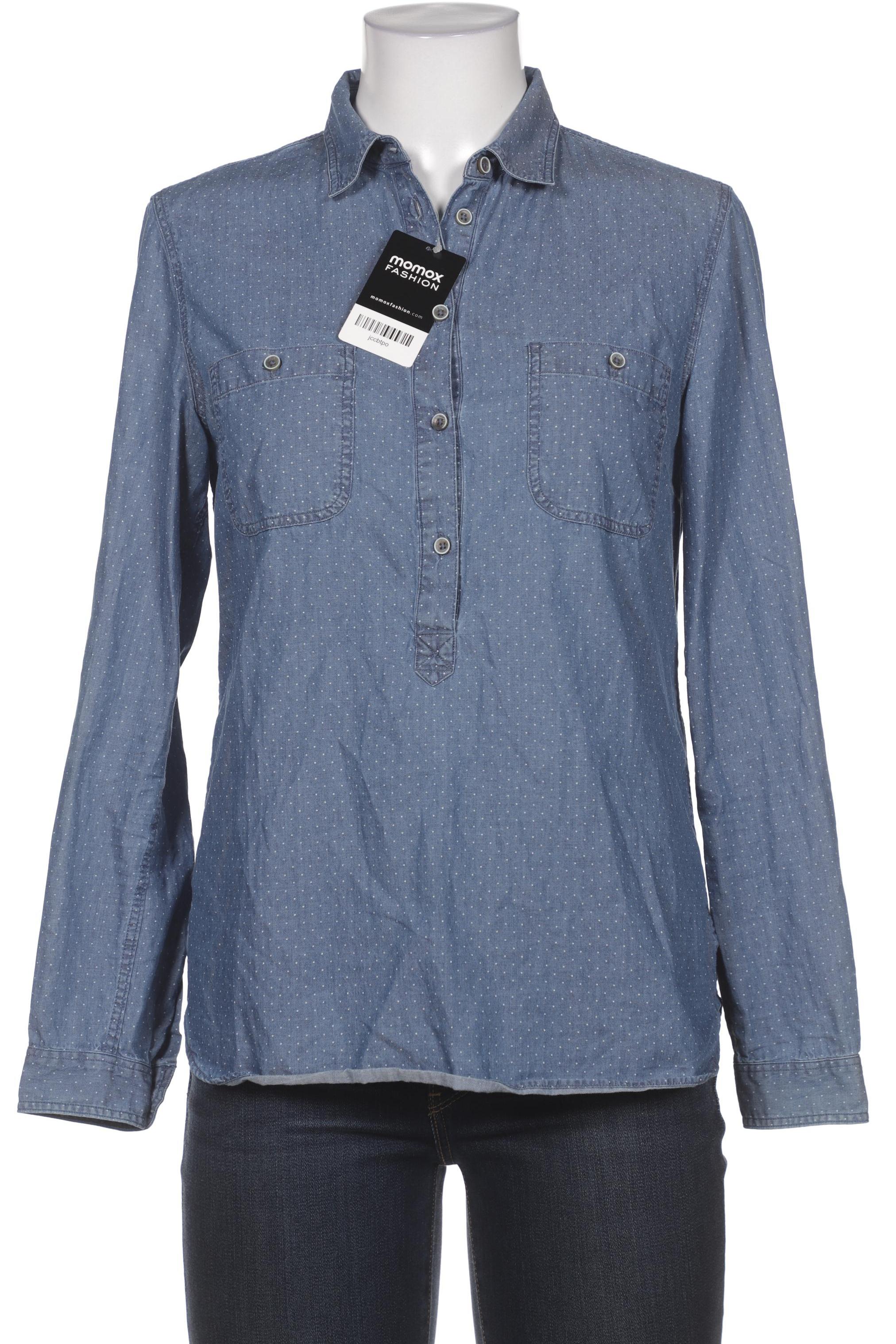 

Massimo Dutti Damen Bluse, blau, Gr. 38