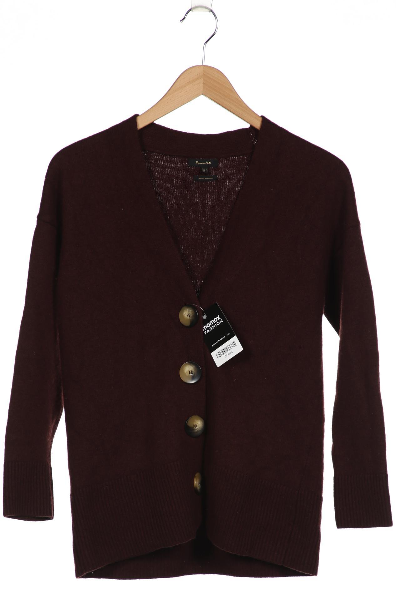 

Massimo Dutti Damen Strickjacke, bordeaux