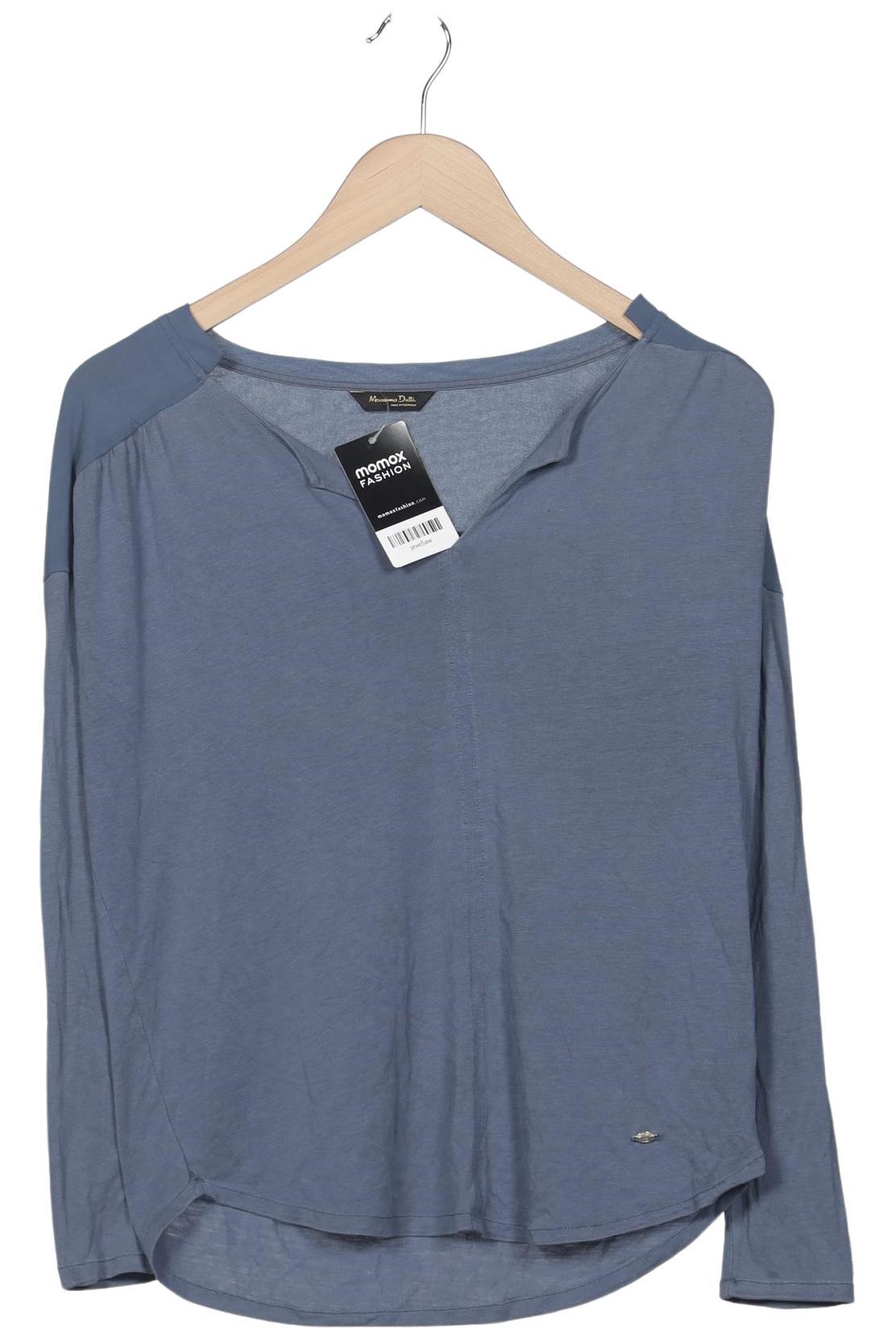 

Massimo Dutti Damen Langarmshirt, blau, Gr. 36