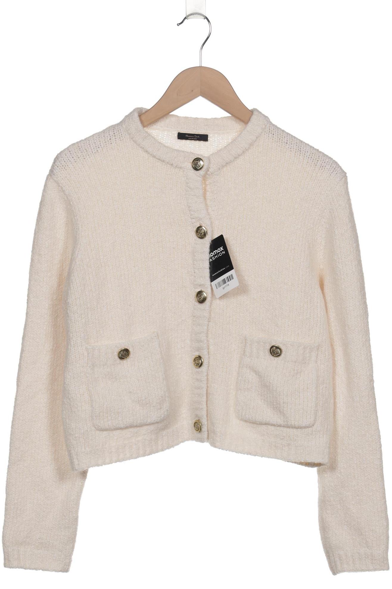 

Massimo Dutti Damen Strickjacke, cremeweiß, Gr. 38