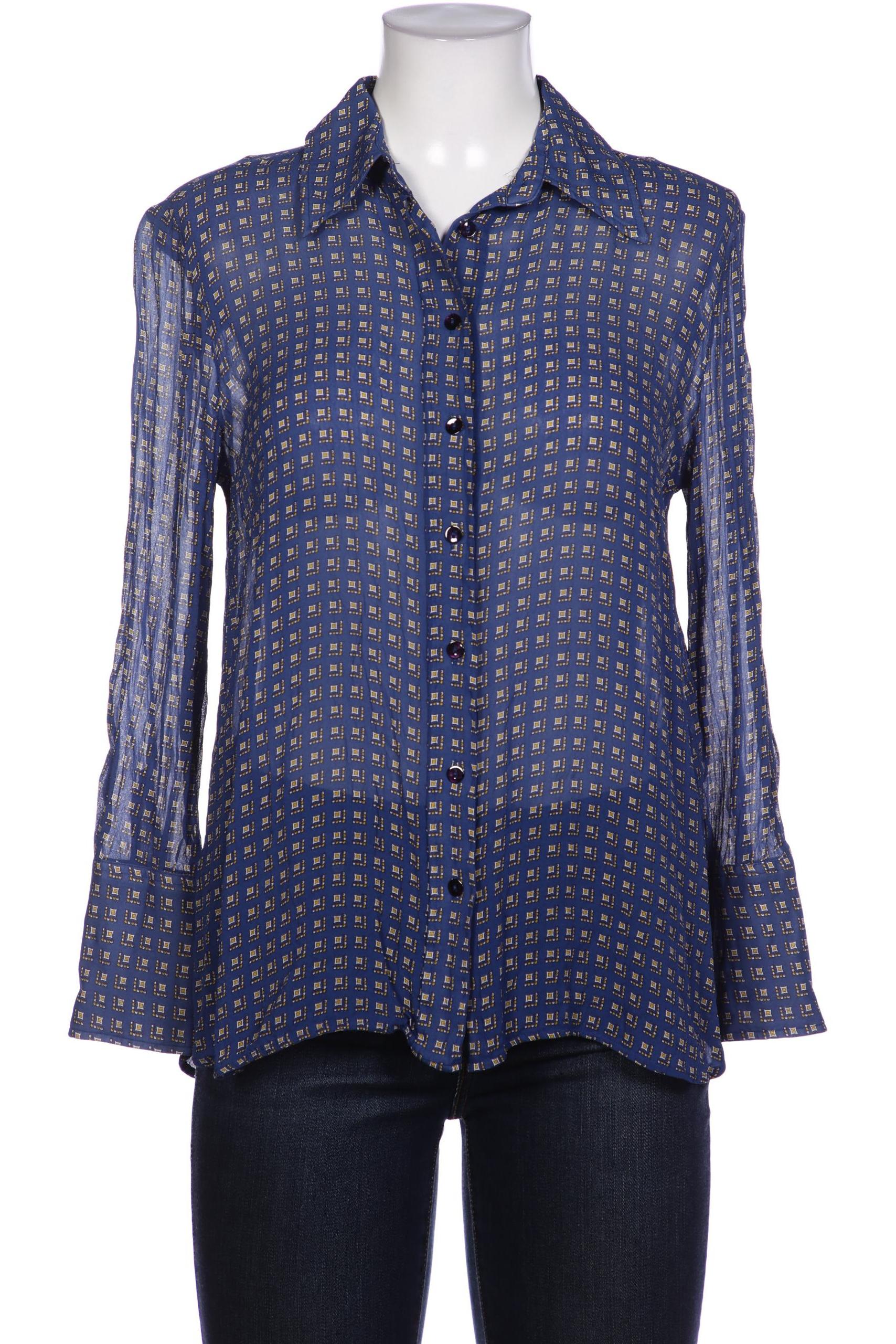 

Massimo Dutti Damen Bluse, marineblau, Gr. 40