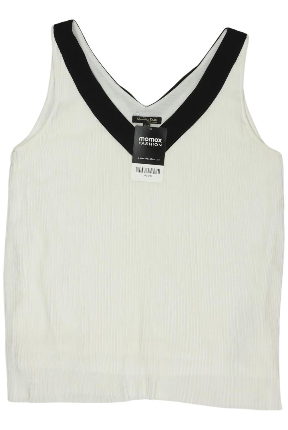 

Massimo Dutti Damen Top, cremeweiß, Gr. 34