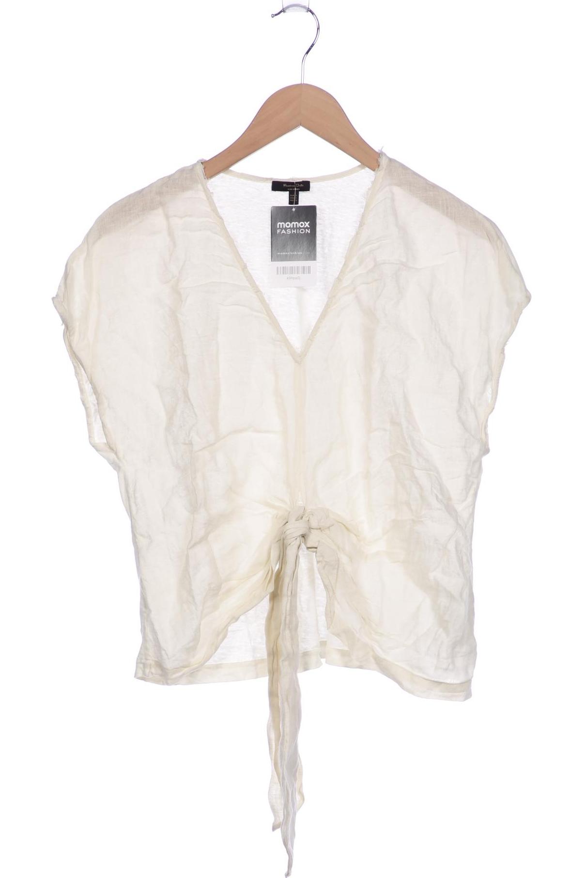 

Massimo Dutti Damen T-Shirt, cremeweiß, Gr. 42