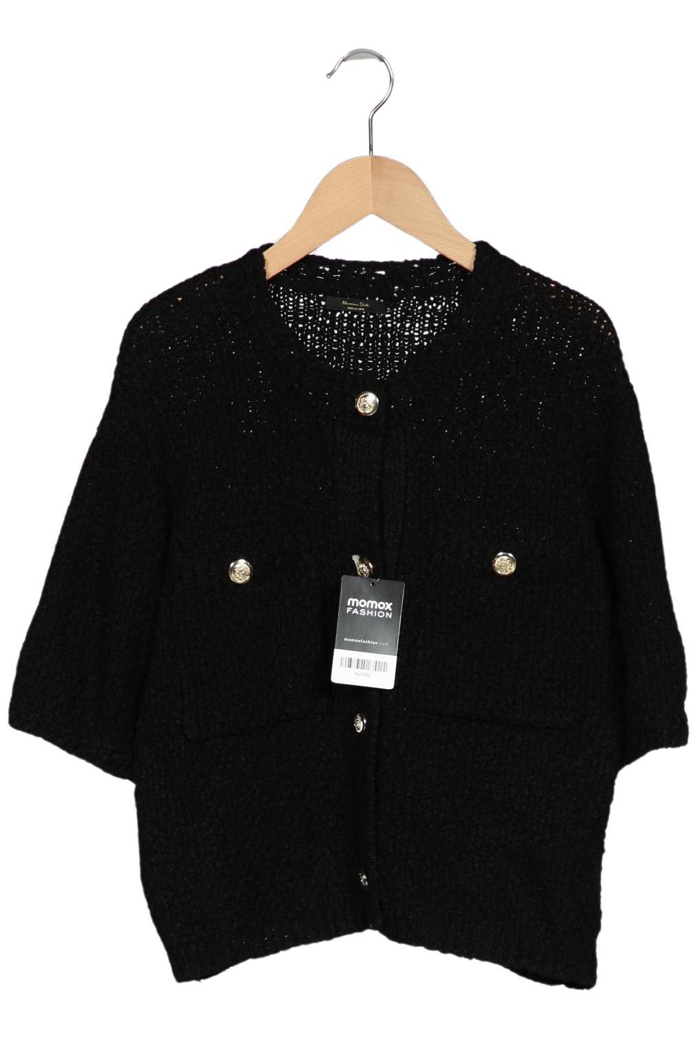 

Massimo Dutti Damen Strickjacke, schwarz, Gr. 38