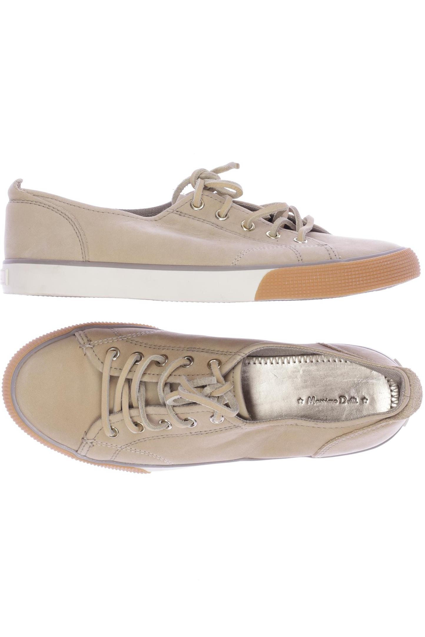 

Massimo Dutti Damen Halbschuh, beige, Gr. 37