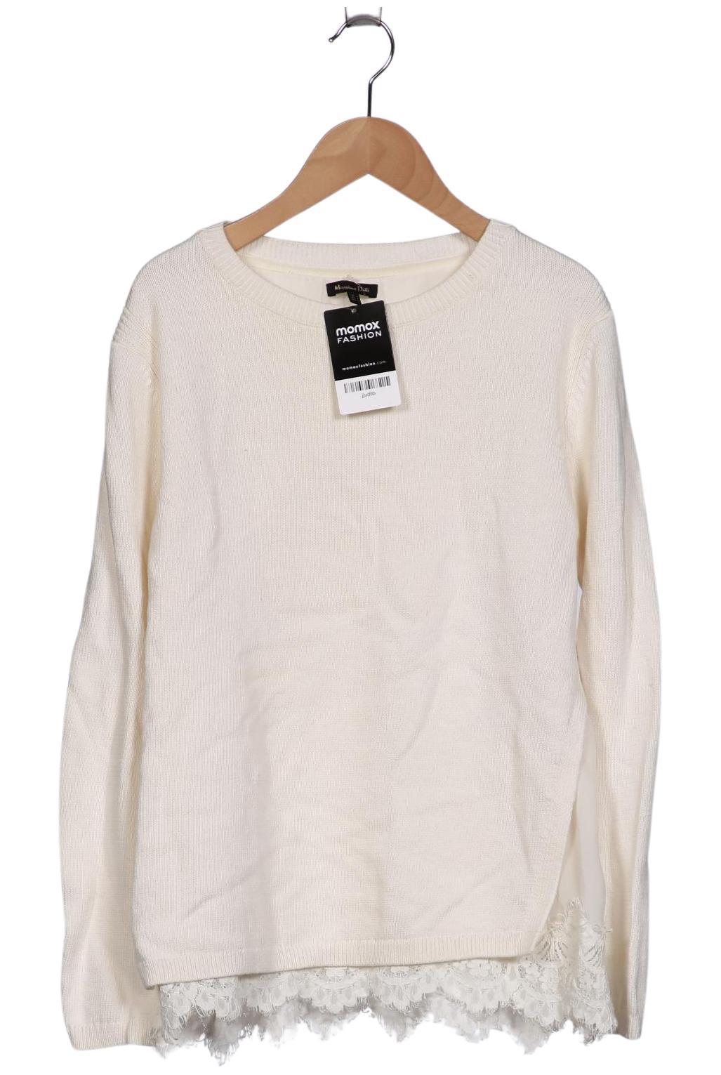 

Massimo Dutti Damen Pullover, cremeweiß, Gr. 38