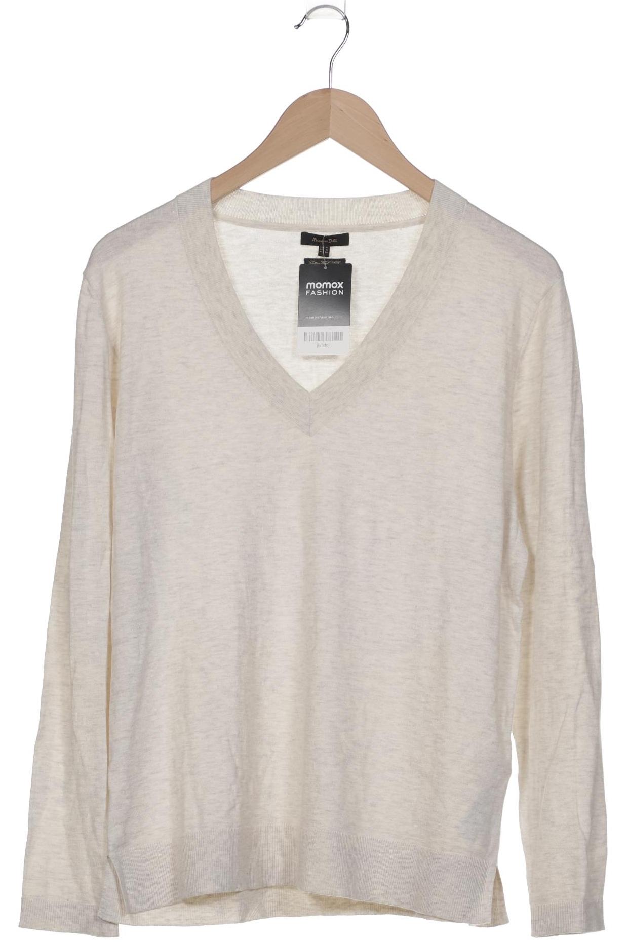 

Massimo Dutti Damen Pullover, cremeweiß, Gr. 44