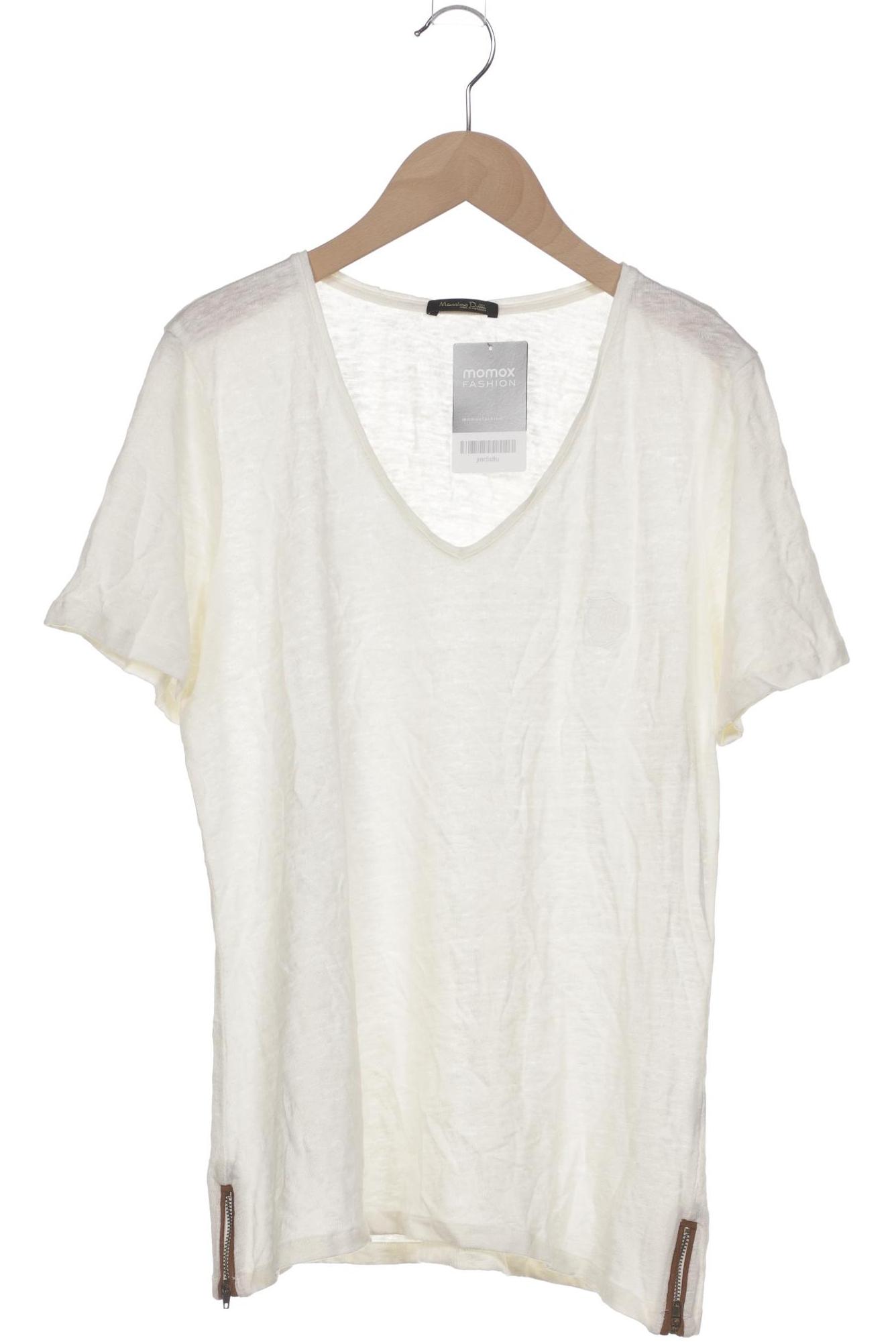 

Massimo Dutti Damen T-Shirt, cremeweiß, Gr. 44