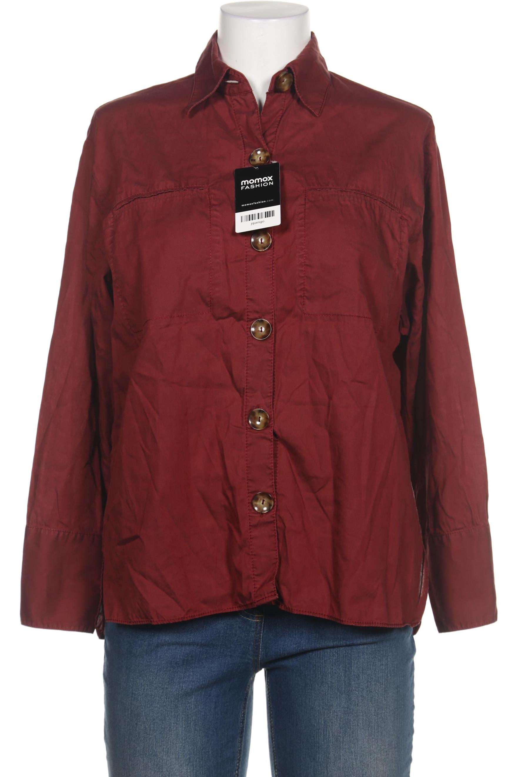 

Massimo Dutti Damen Bluse, bordeaux, Gr. 38